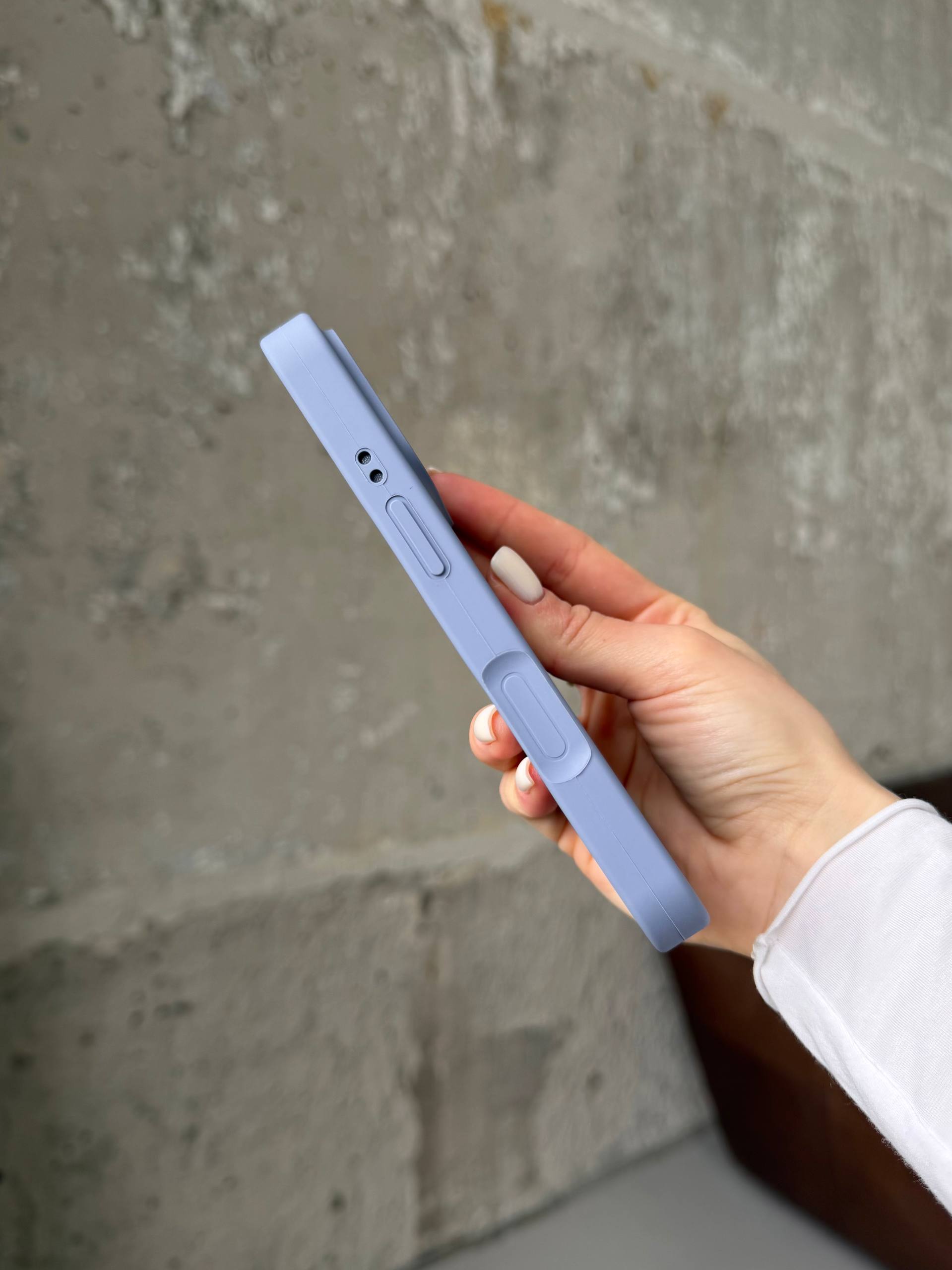 Чохол Silicone case із закритою камерою на iPhone 17 Pro Lavander Grey #28