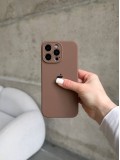 Чохол Silicone case із закритою камерою на iPhone 16 Pro Chocolate #63