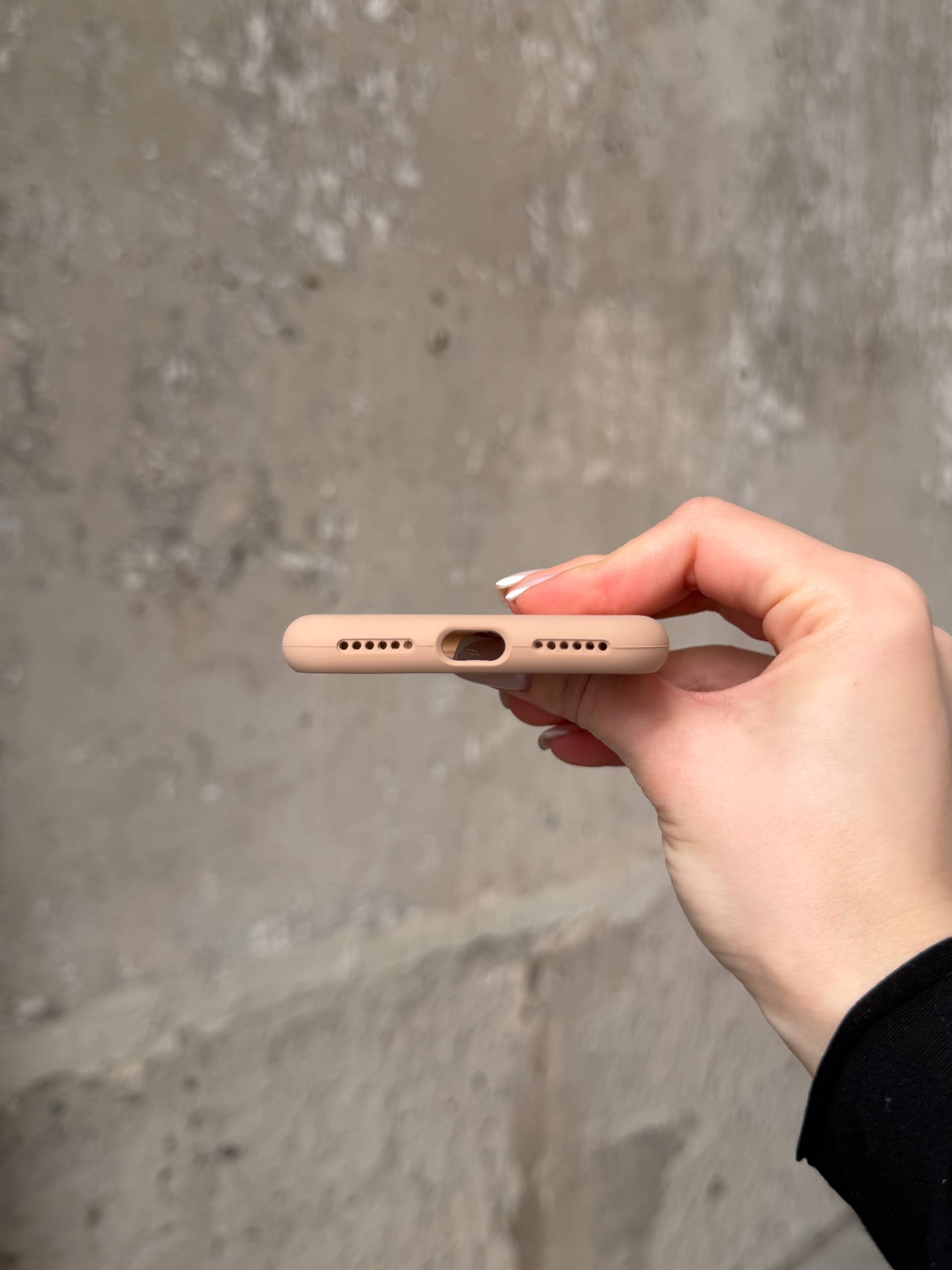 Чохол Silicone case з відкритою камерою на iPhone X/XS Desert (44)