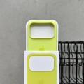 Чохол Silicone case з Magsafe на iPhone 17 Pro Max Neon Yellow (03)