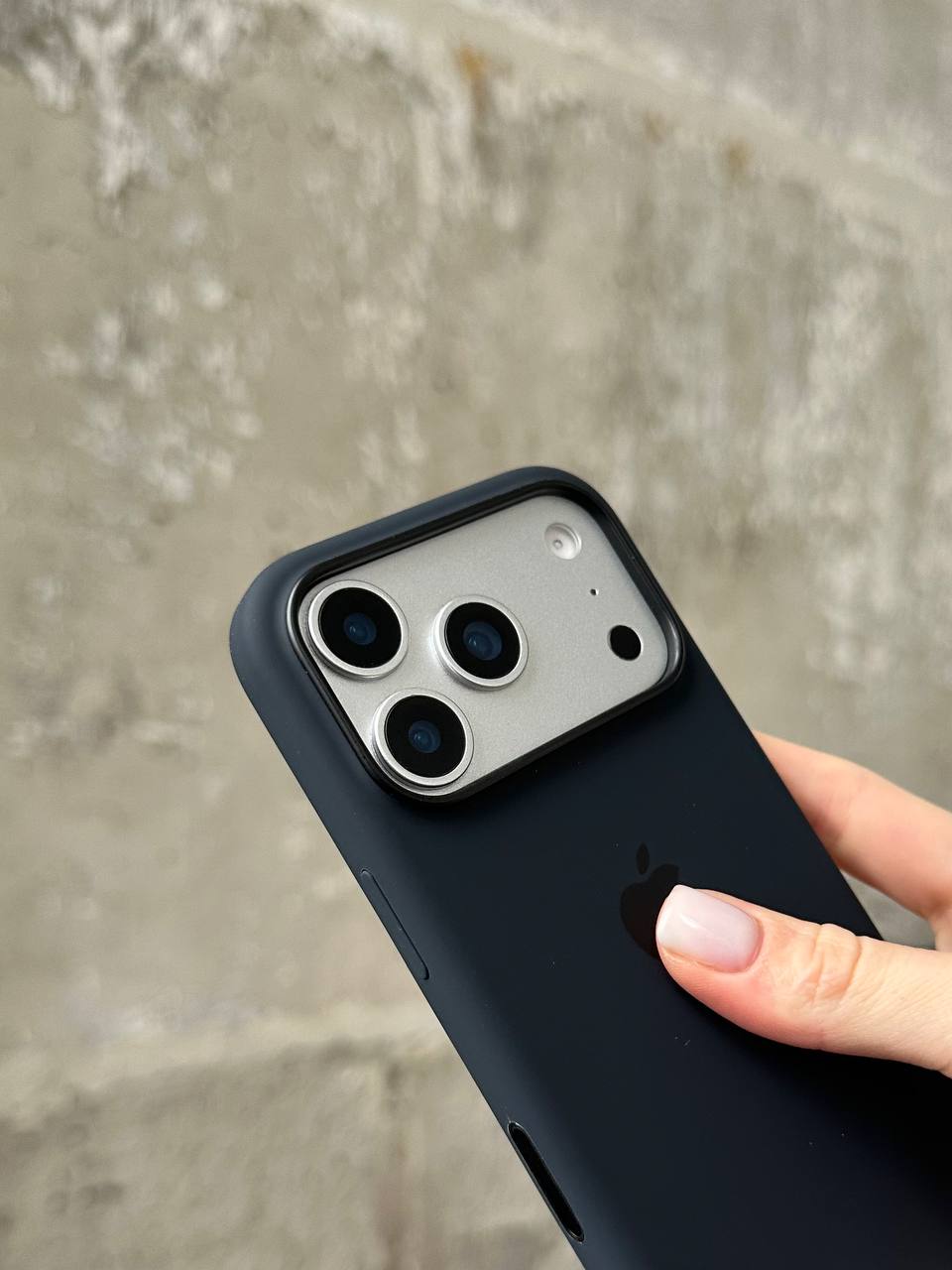 Чохол Silicone case з Magsafe на iPhone 17 Pro Black (01)