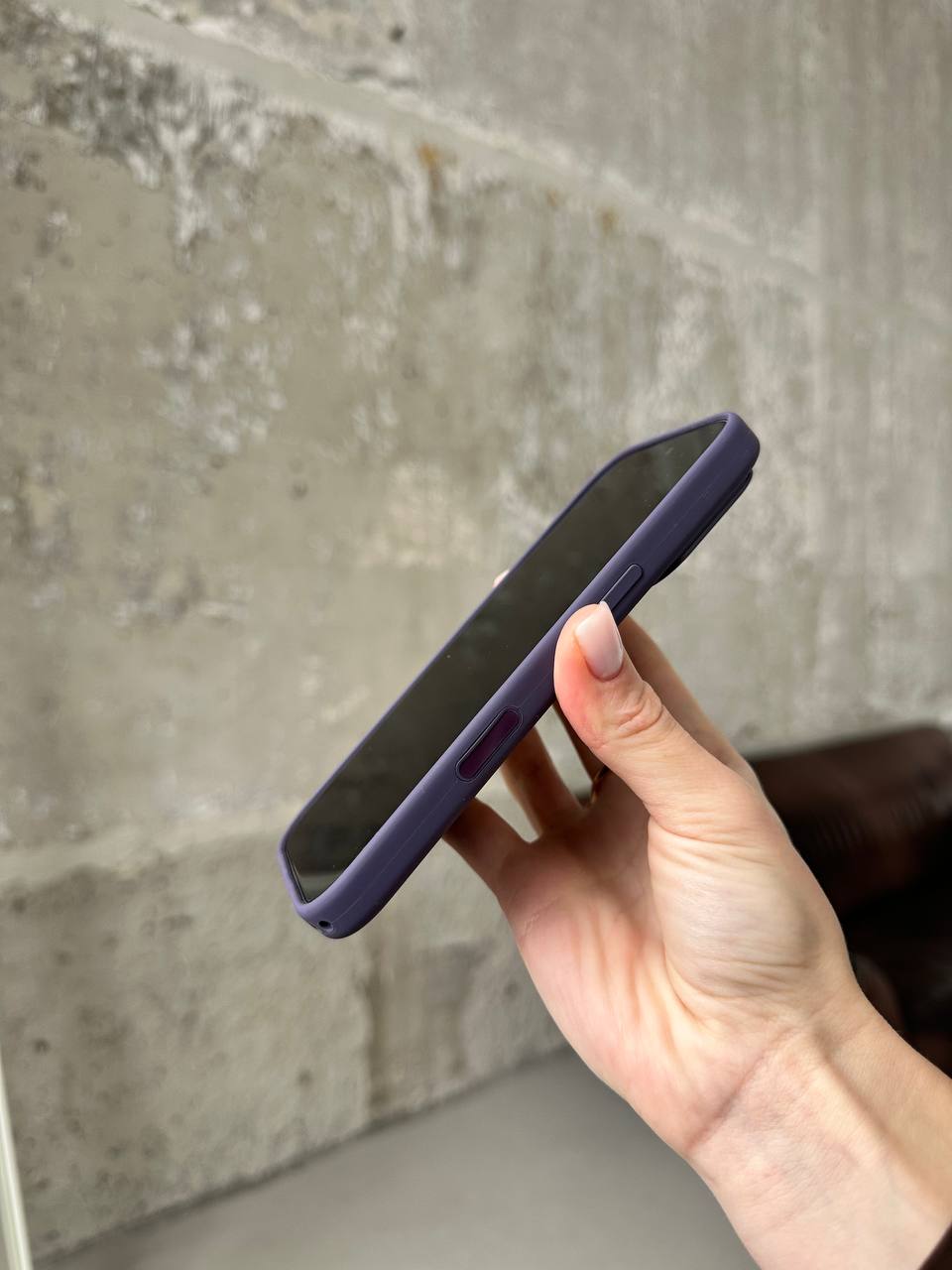 Чехол Silicone case с Magsafe на iPhone 17 Purple Fog (04)