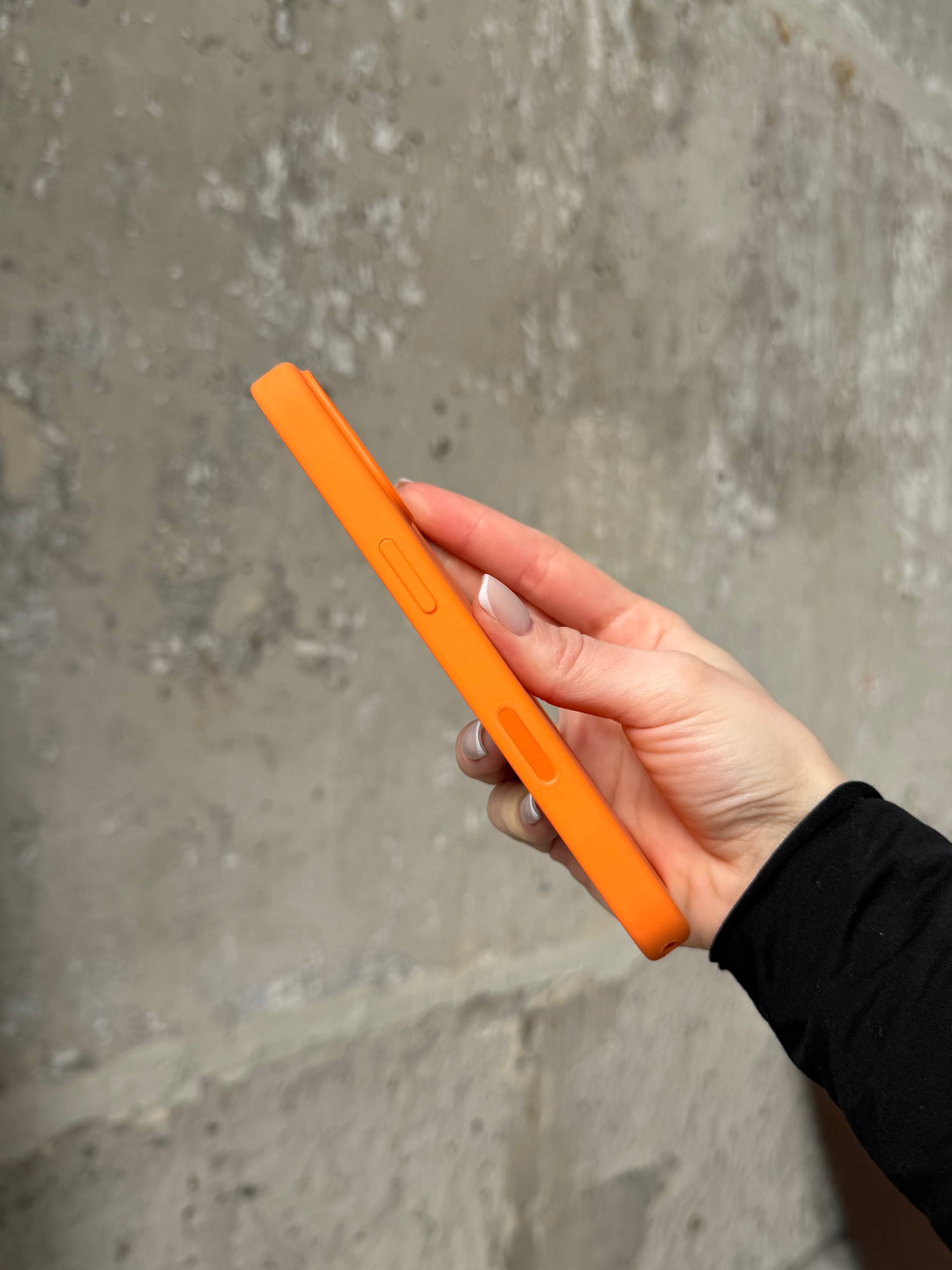 Чохол Silicone case з Magsafe на iPhone 17 Orange (08)