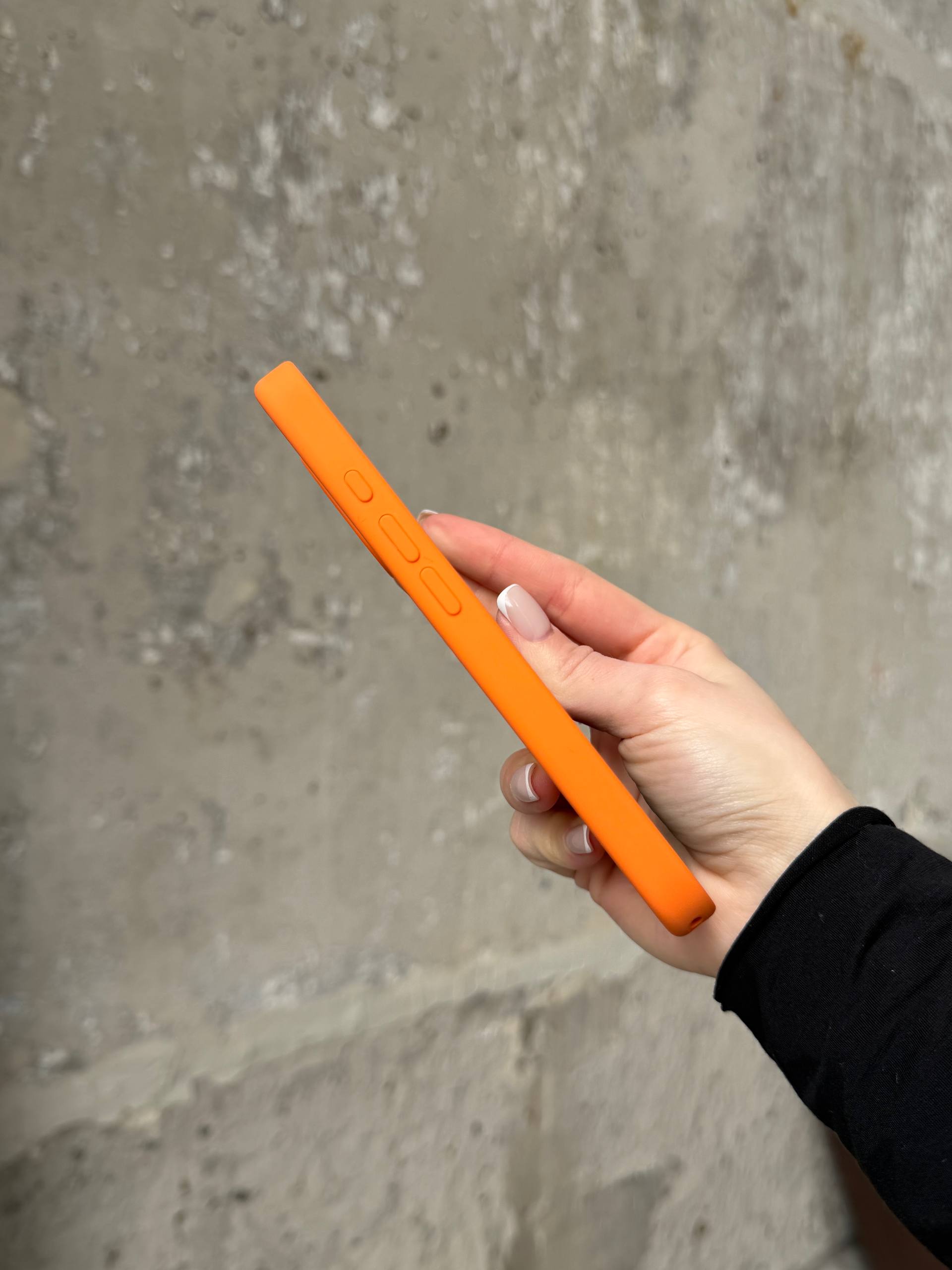 Чохол Silicone case з Magsafe на iPhone 17 Orange (08)