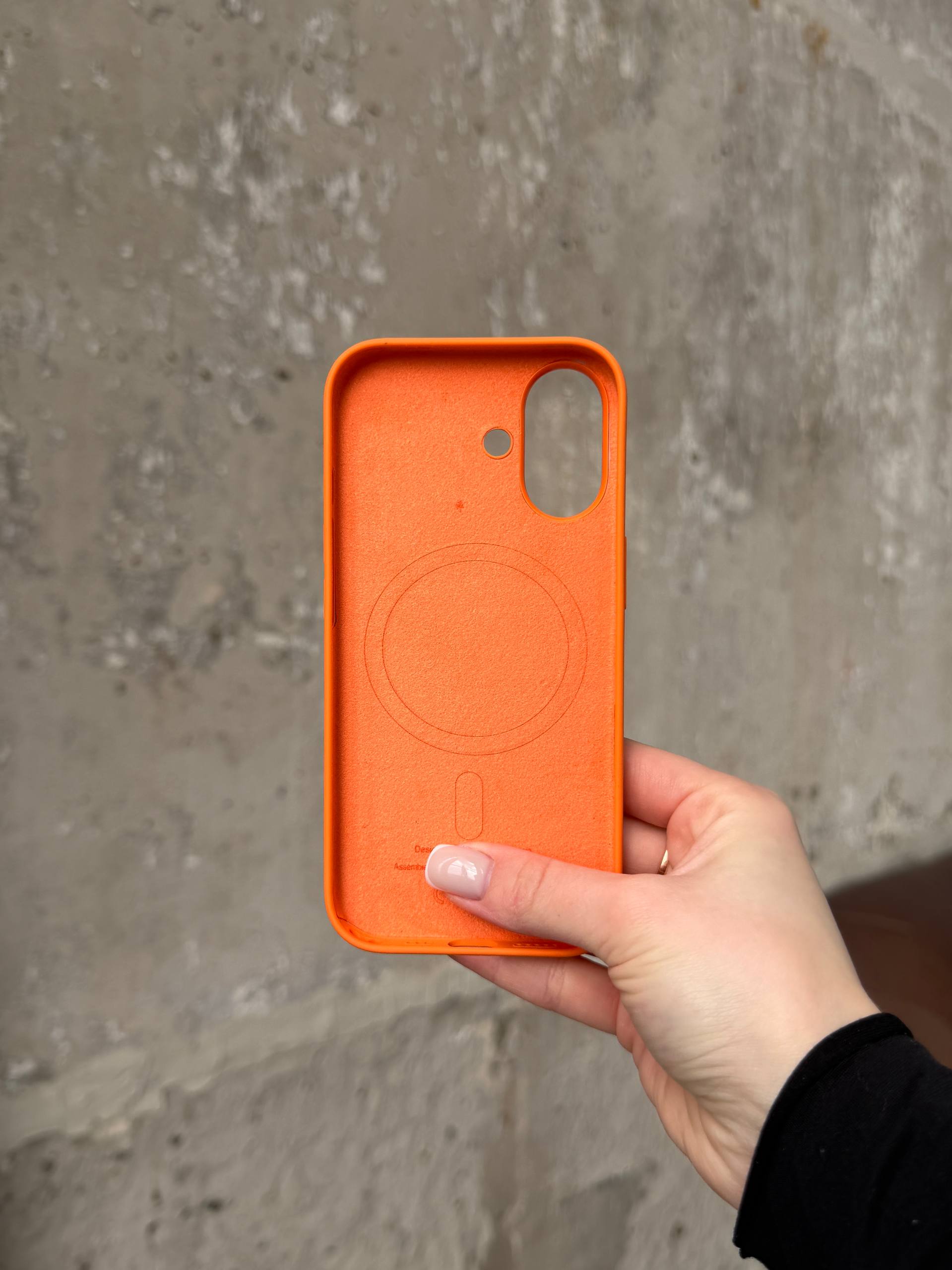 Чохол Silicone case з Magsafe на iPhone 17 Orange (08)
