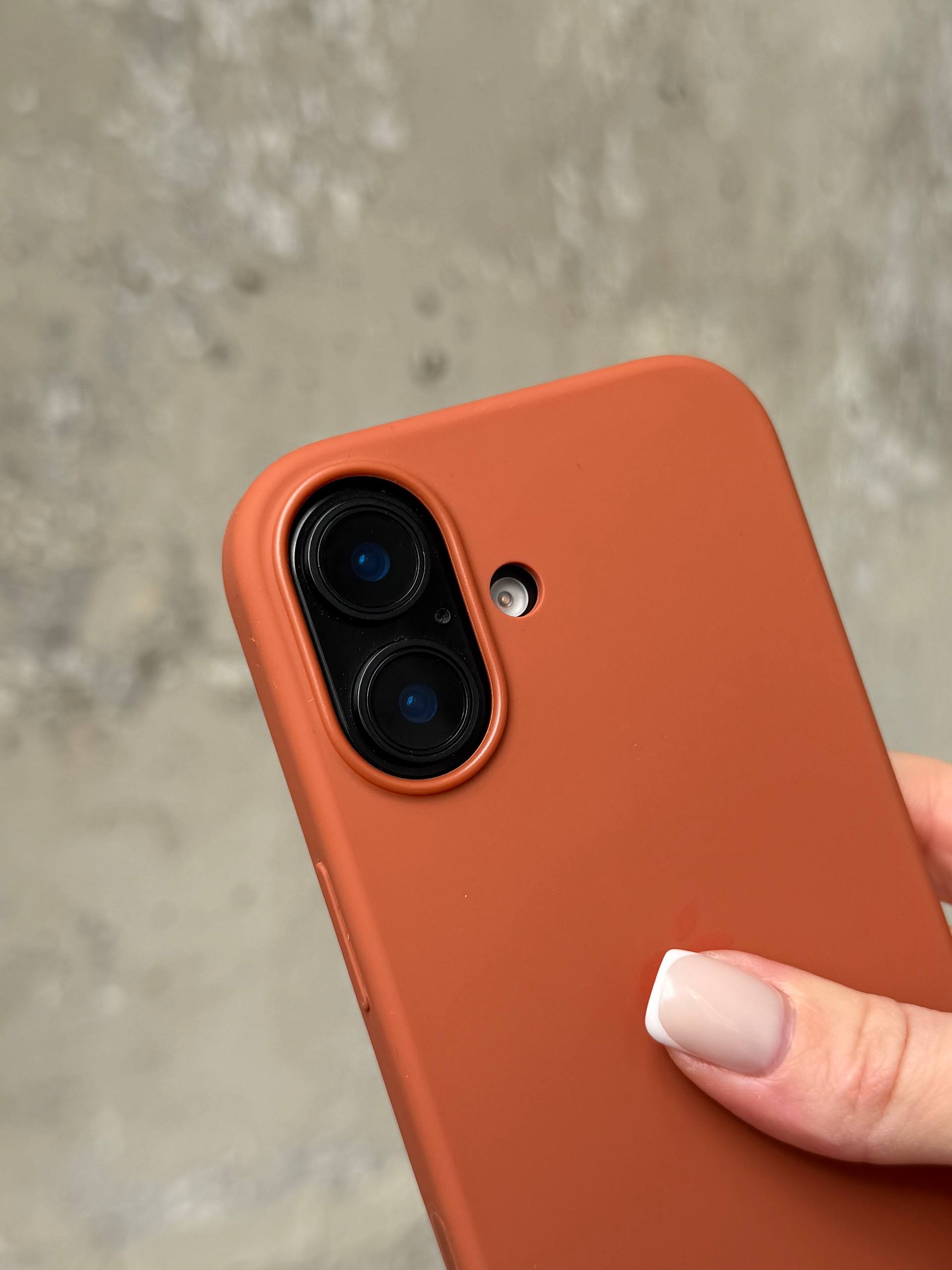 Чохол Silicone case з Magsafe на iPhone 17 Terra Cotta (05)