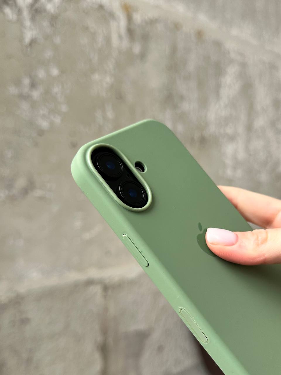 Чохол Silicone case з Magsafe на iPhone 17 Light Moss (07)