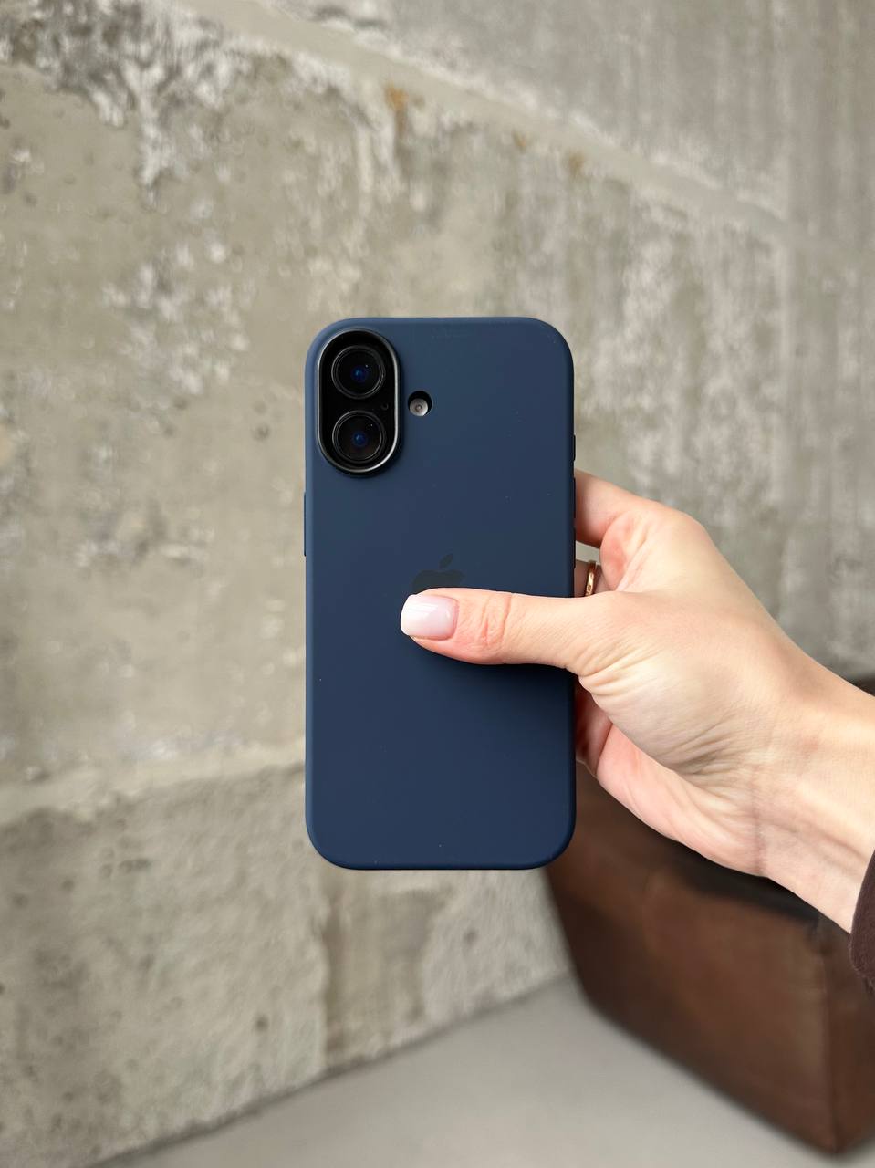 Чохол Silicone case з Magsafe на iPhone 17 Midnight (06)