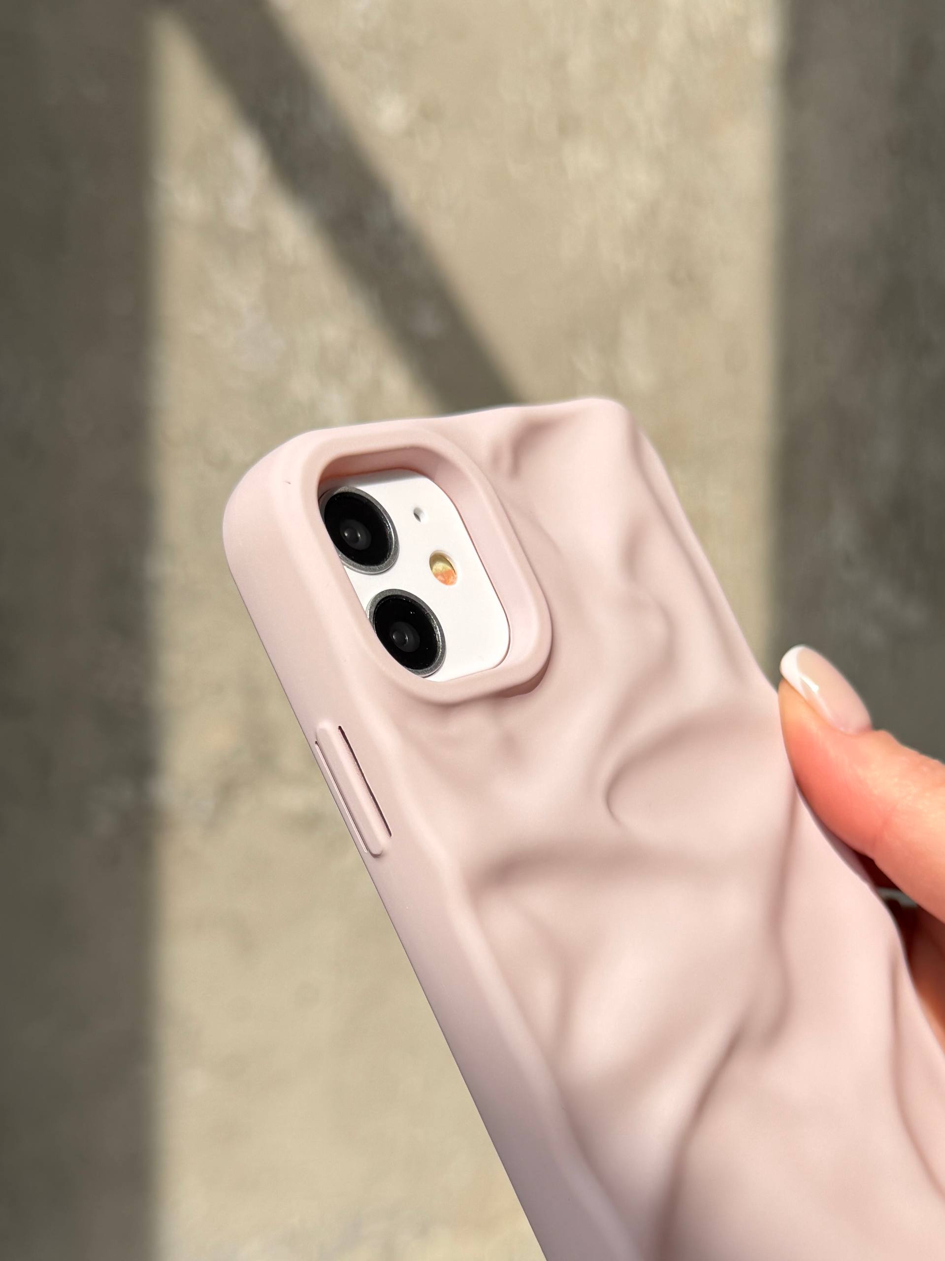 Чохол матовий хвилястий Wave Case на iPhone 11 Chalk Pink (04)