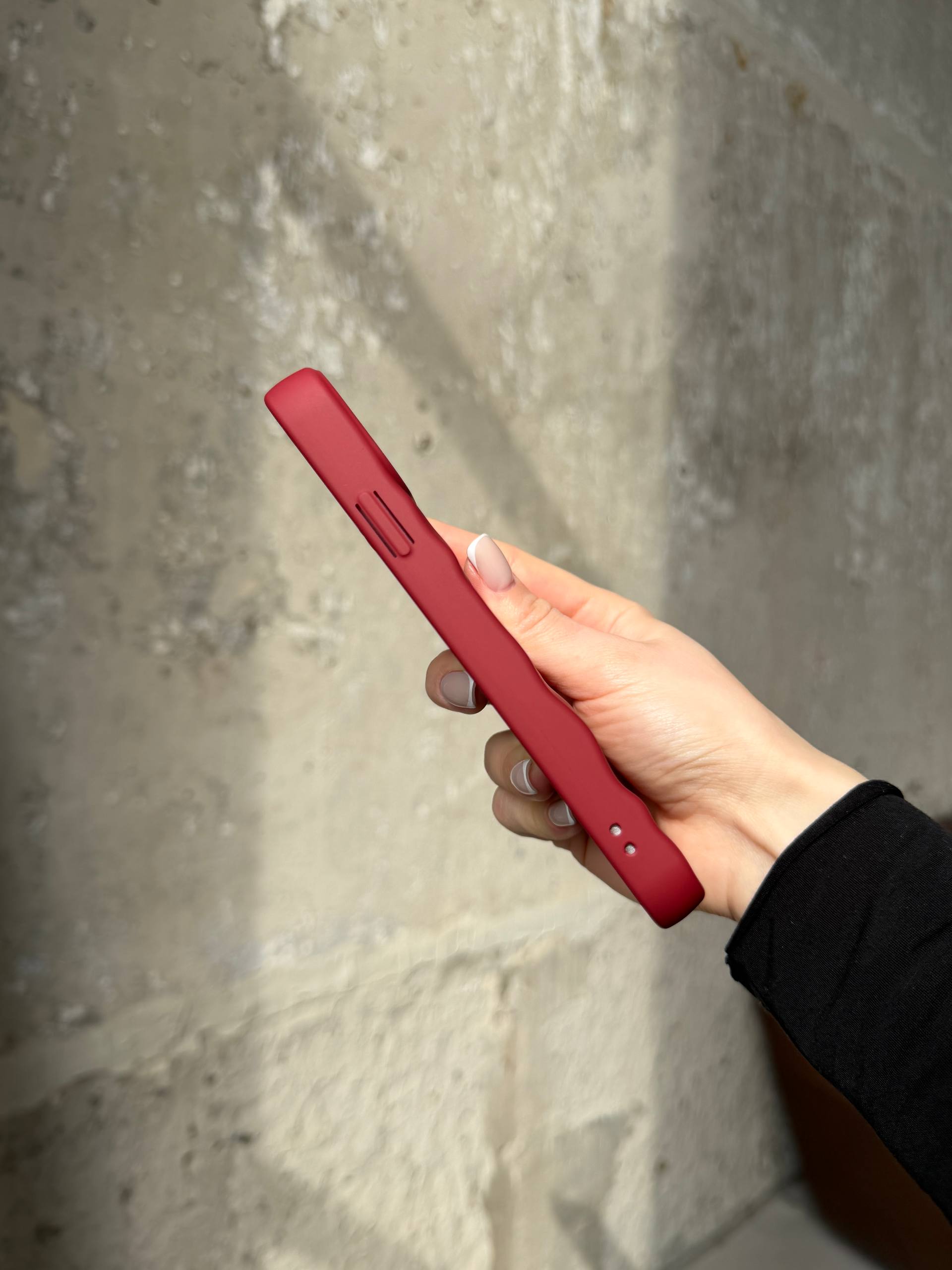 Чохол матовий хвилястий Wave Case на iPhone 11 Wine Red (10)