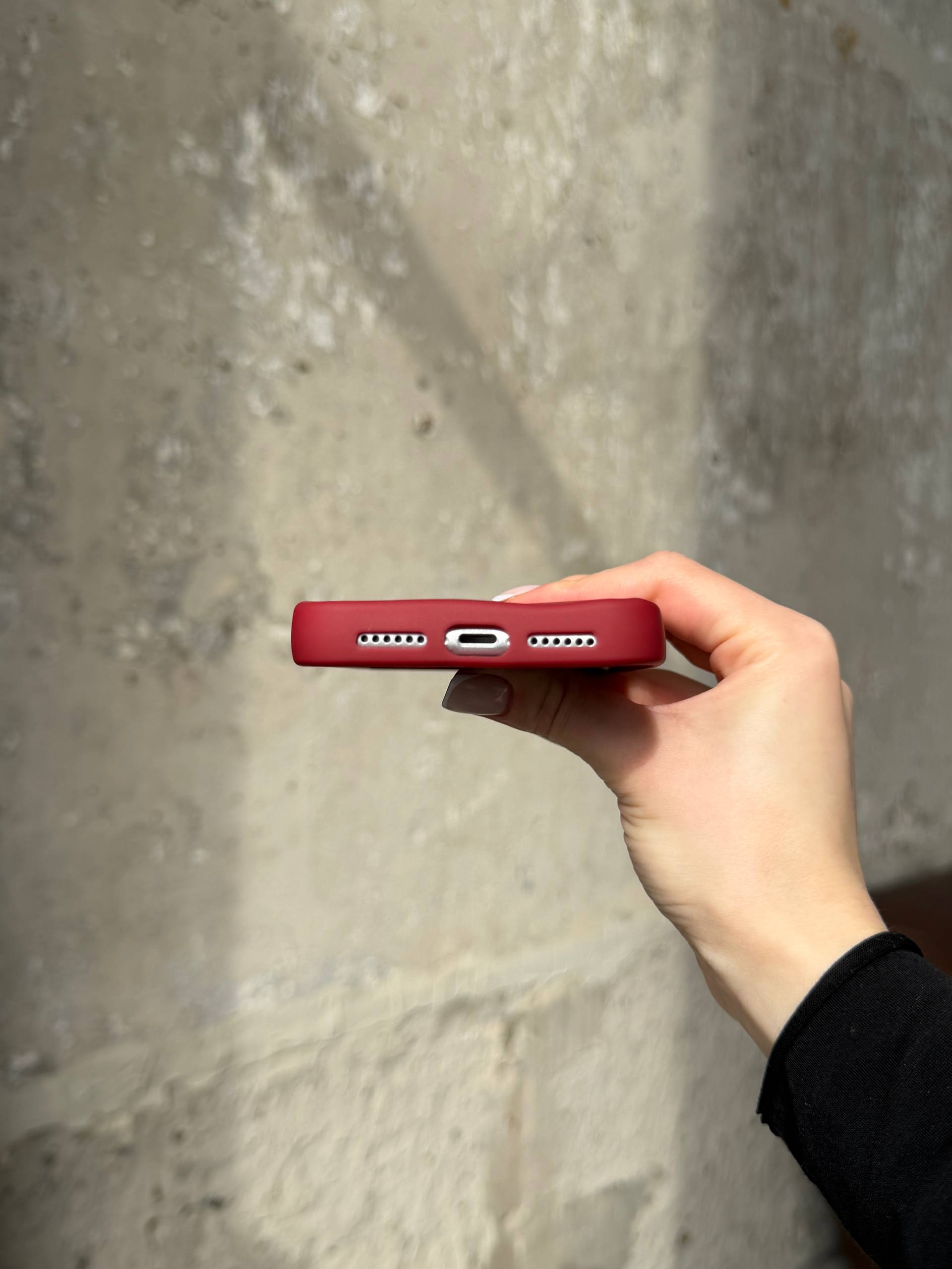 Чохол матовий хвилястий Wave Case на iPhone 11 Wine Red (10)