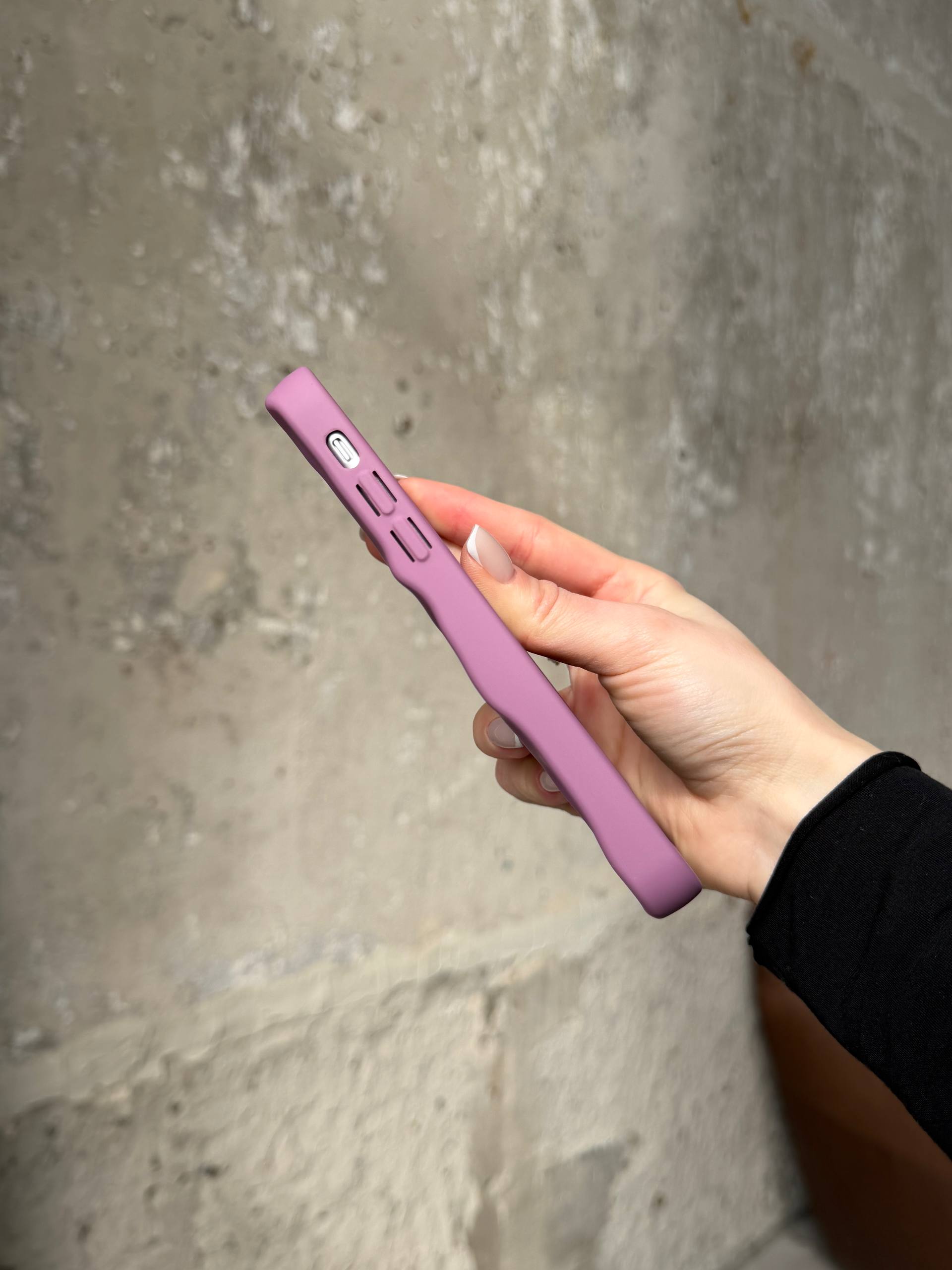 Чохол матовий хвилястий Wave Case на iPhone 11 Mauve (08)