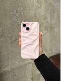 Чохол матовий хвилястий Wave Case на iPhone 15 Chalk Pink (04)