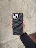 Чохол матовий хвилястий Wave Case на iPhone 15 Black (07)