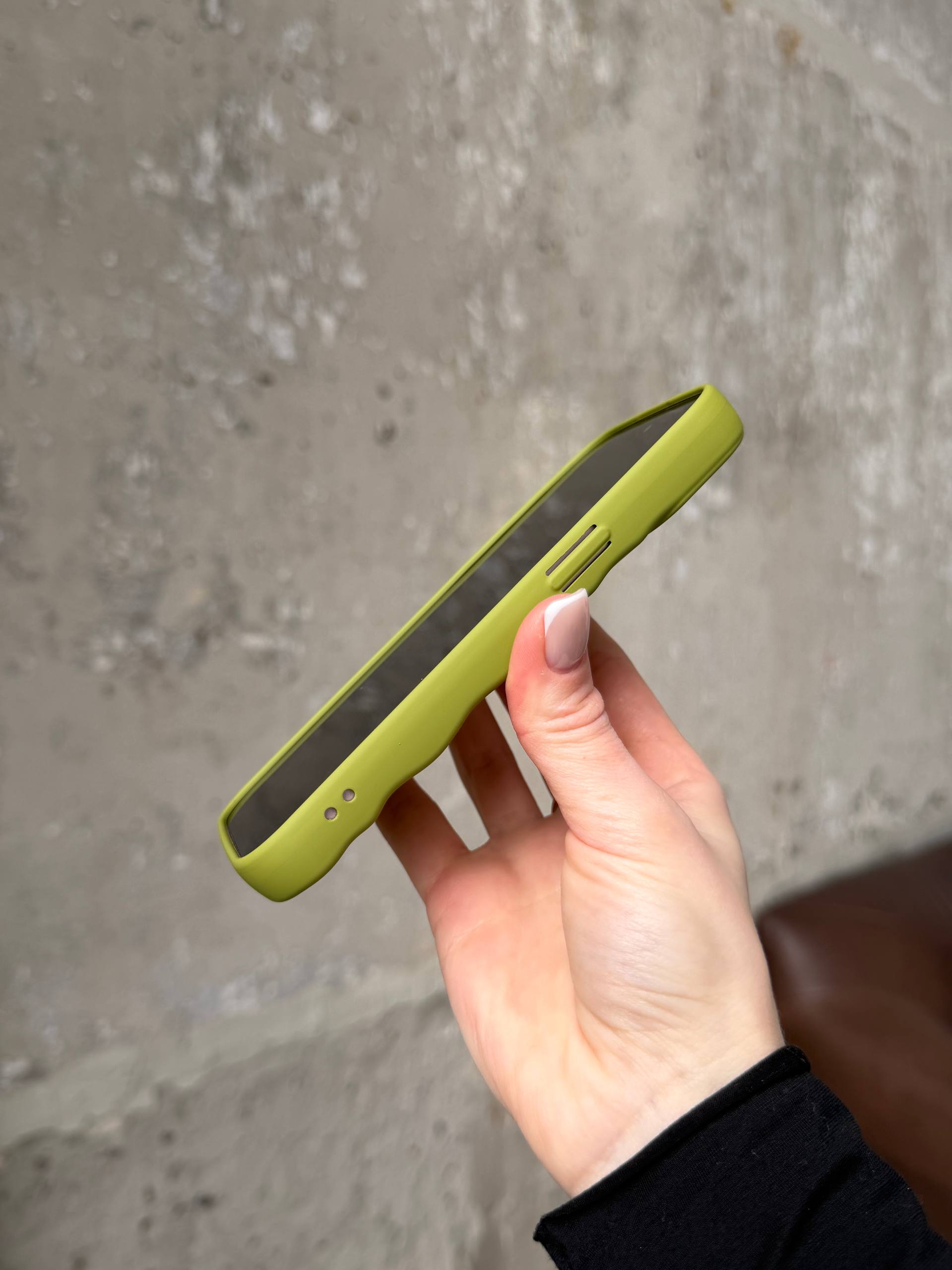 Чохол матовий хвилястий Wave Case на iPhone 16 Pro Green (09)