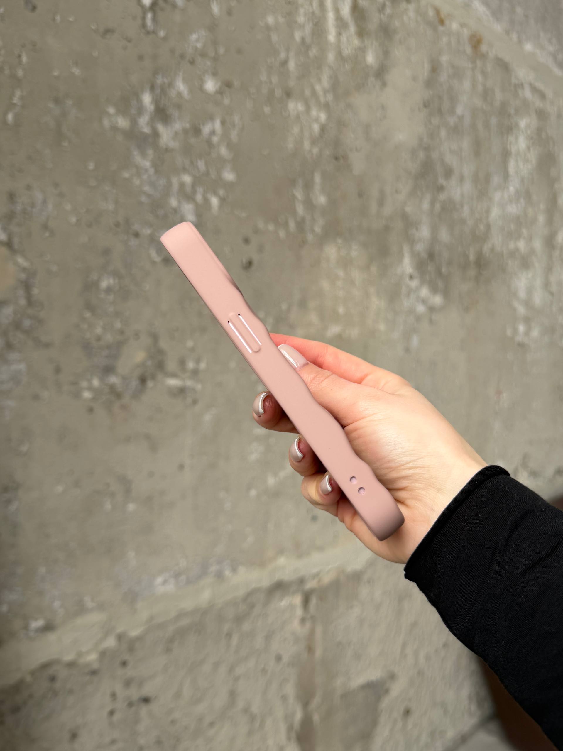 Чохол матовий хвилястий Wave Case на iPhone 15 Powder (06)