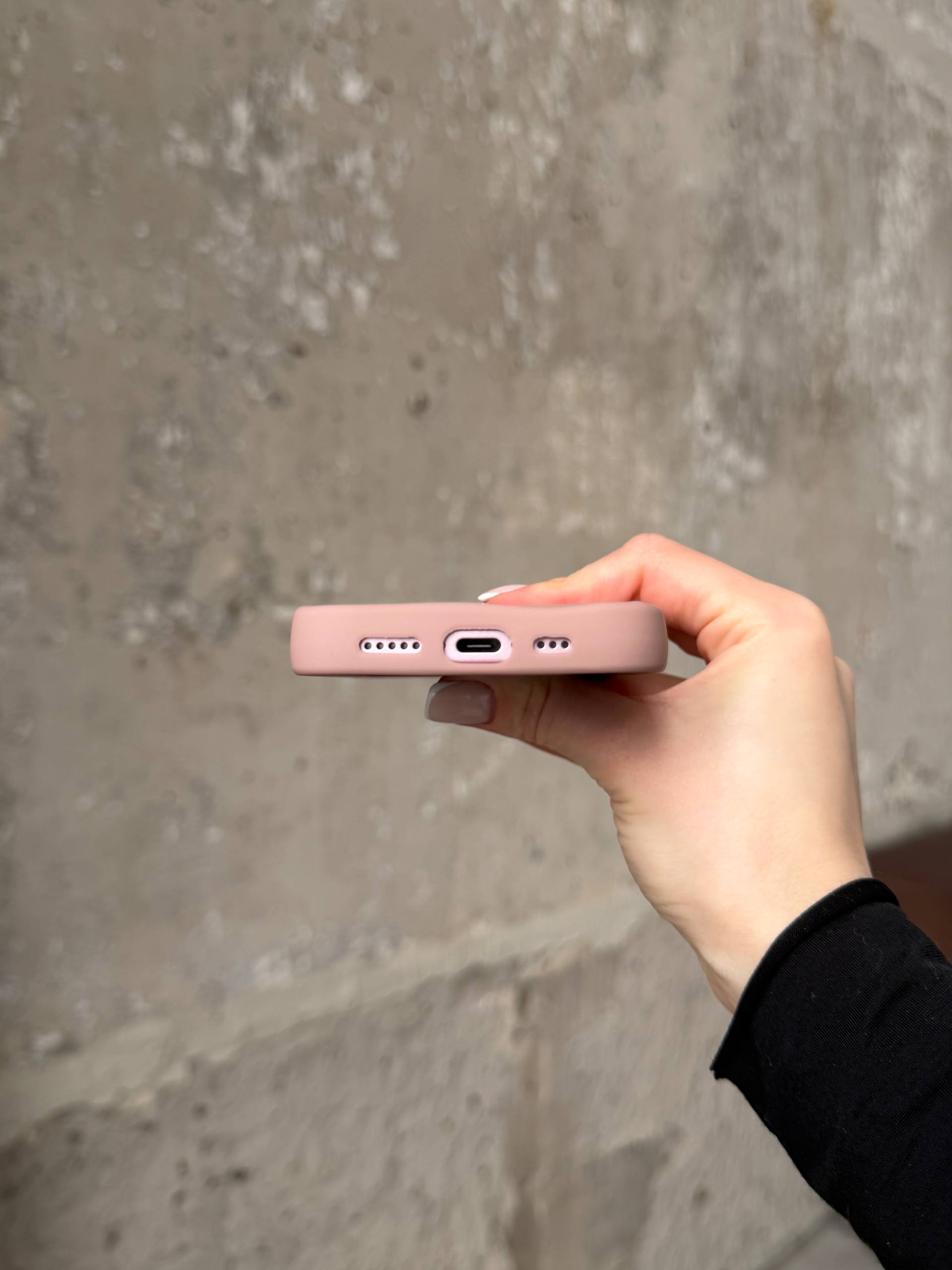 Чохол матовий хвилястий Wave Case на iPhone 15 Powder (06)