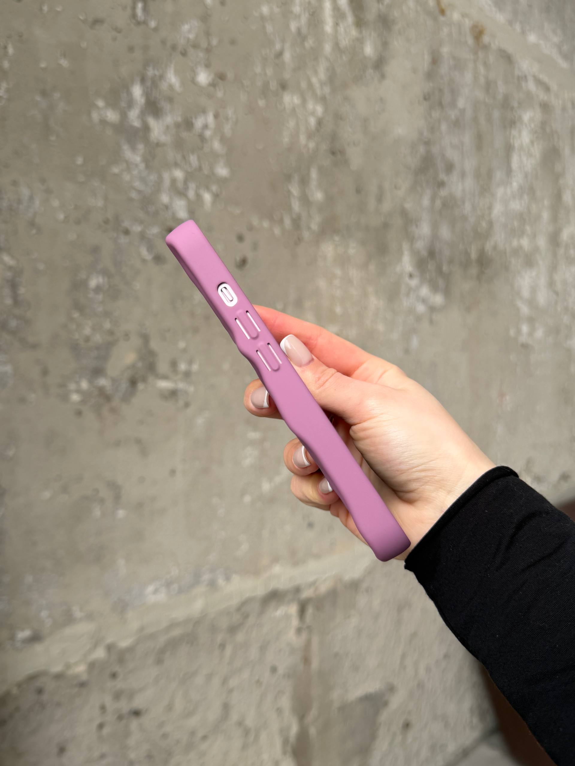 Чохол матовий хвилястий Wave Case на iPhone 14 Mauve (08)