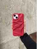 Чохол матовий хвилястий Wave Case на iPhone 15 Wine Red (10)