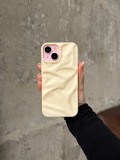 Чохол матовий хвилястий Wave Case на iPhone 15 Beige (01)