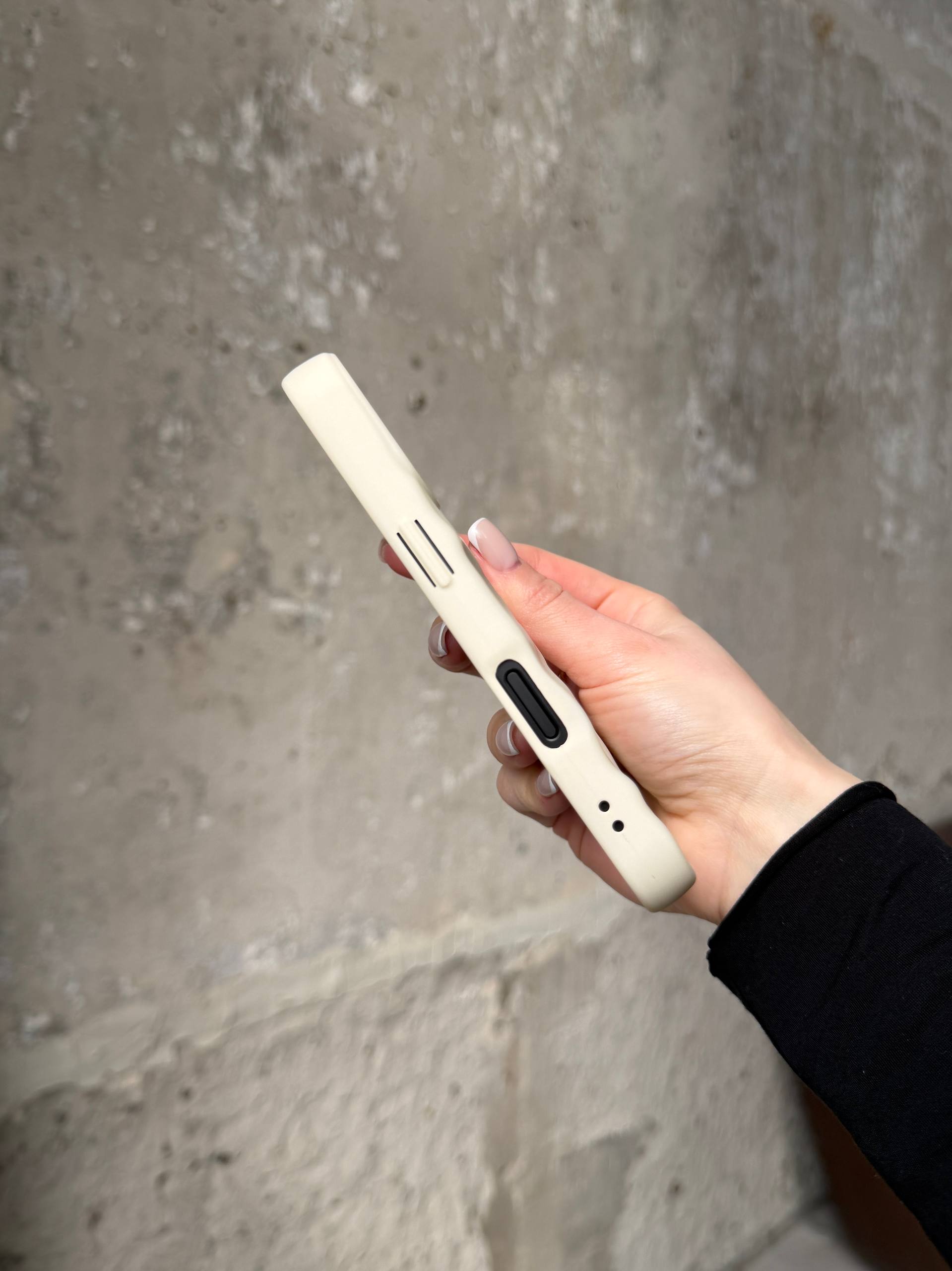 Чохол матовий хвилястий Wave Case на iPhone 16 Beige (01)