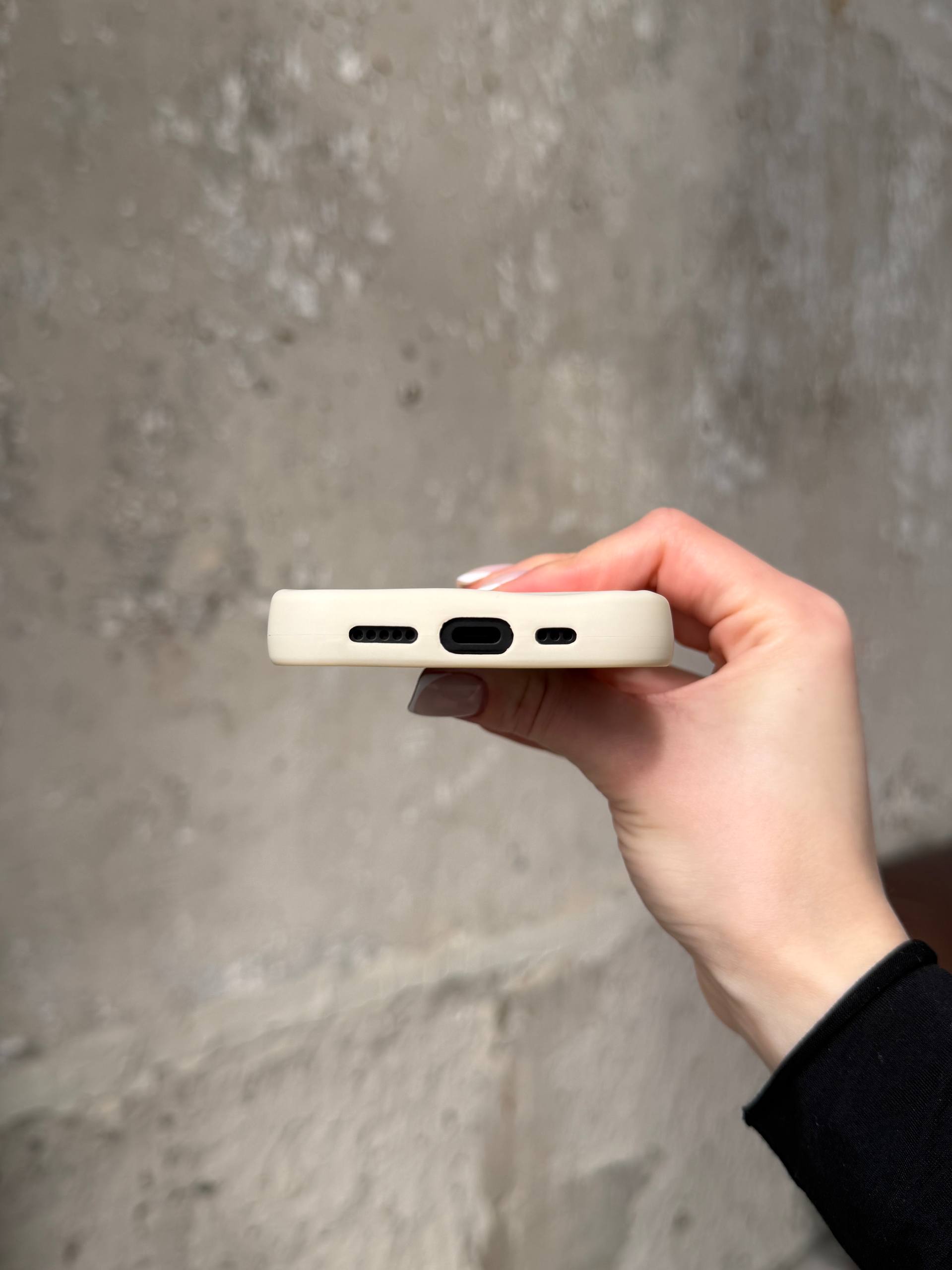 Чохол матовий хвилястий Wave Case на iPhone 16 Beige (01)