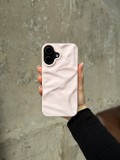 Чохол матовий хвилястий Wave Case на iPhone 16 Chalk Pink (04)