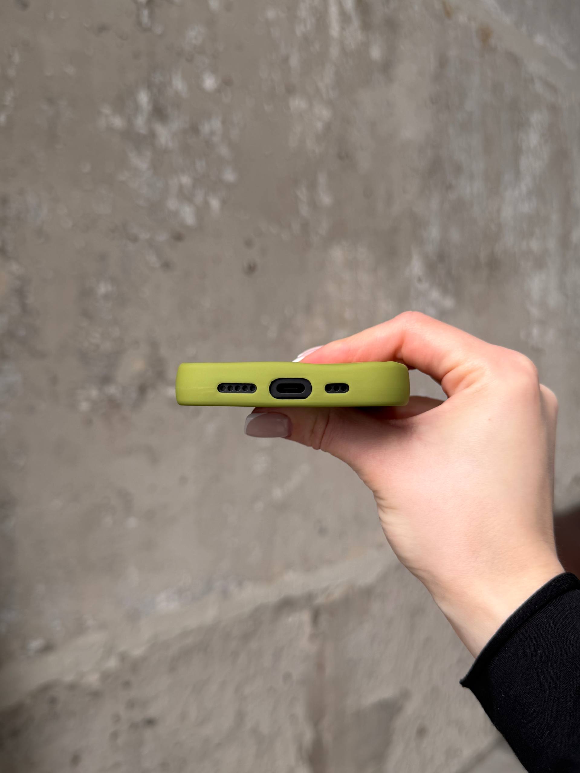 Чохол матовий хвилястий Wave Case на iPhone 16+ Green (09)
