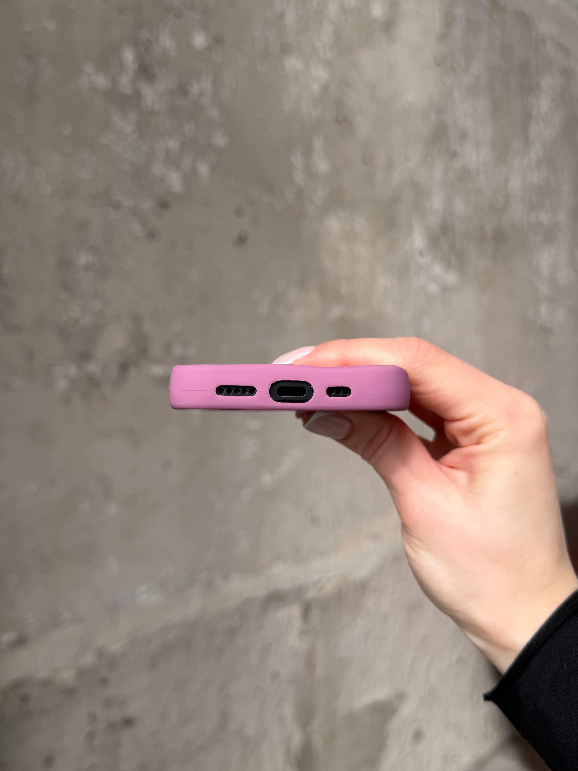 Чохол матовий хвилястий Wave Case на iPhone 16+ Mauve (08)