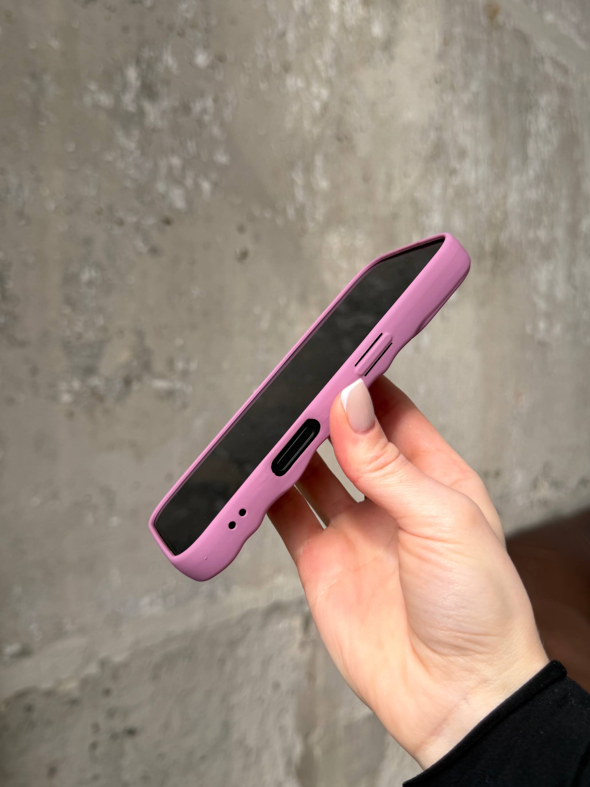 Чохол матовий хвилястий Wave Case на iPhone 16+ Mauve (08)