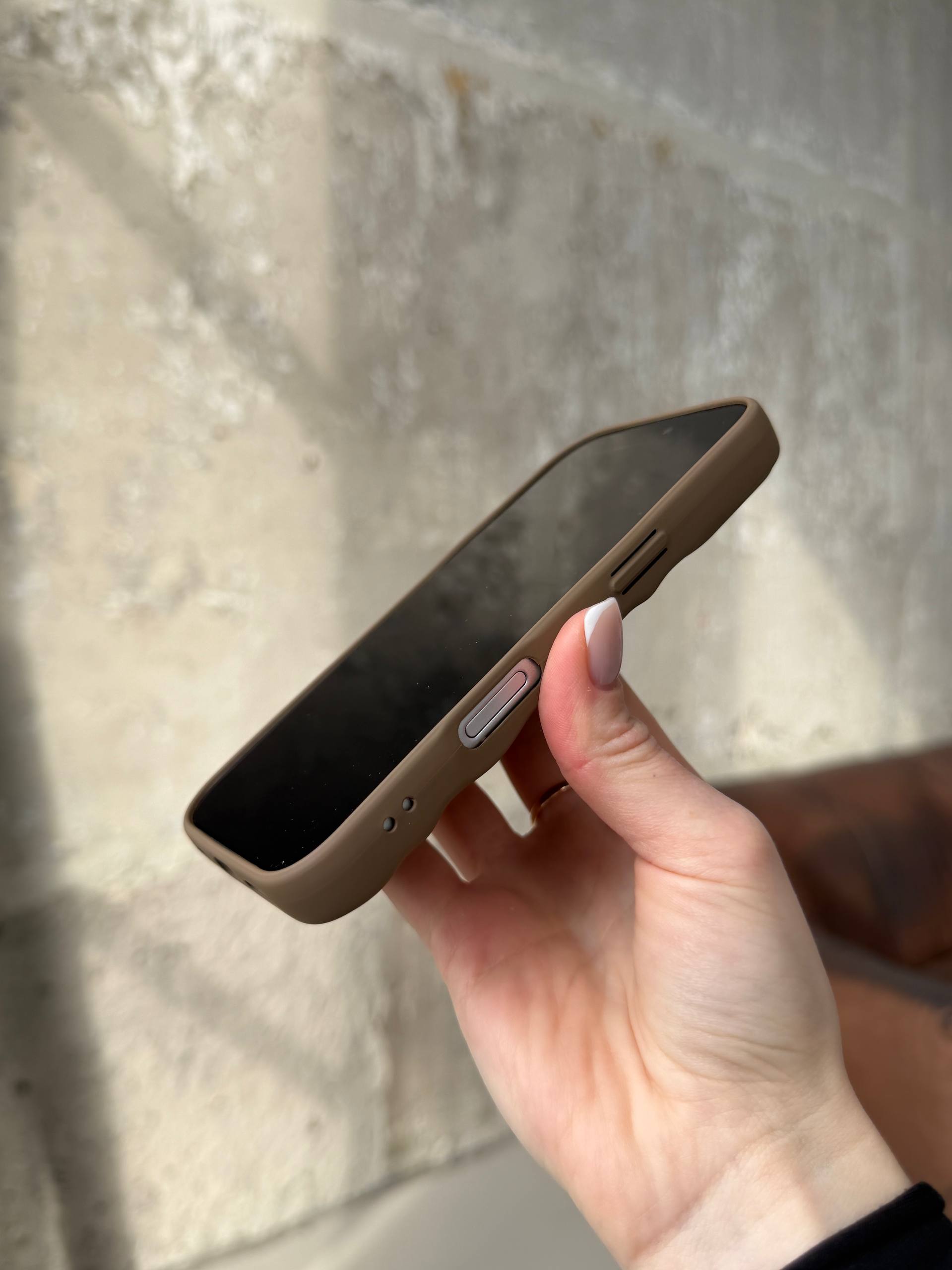 Чохол матовий хвилястий Wave Case на iPhone 17 Pro Milk Chocolate (05)