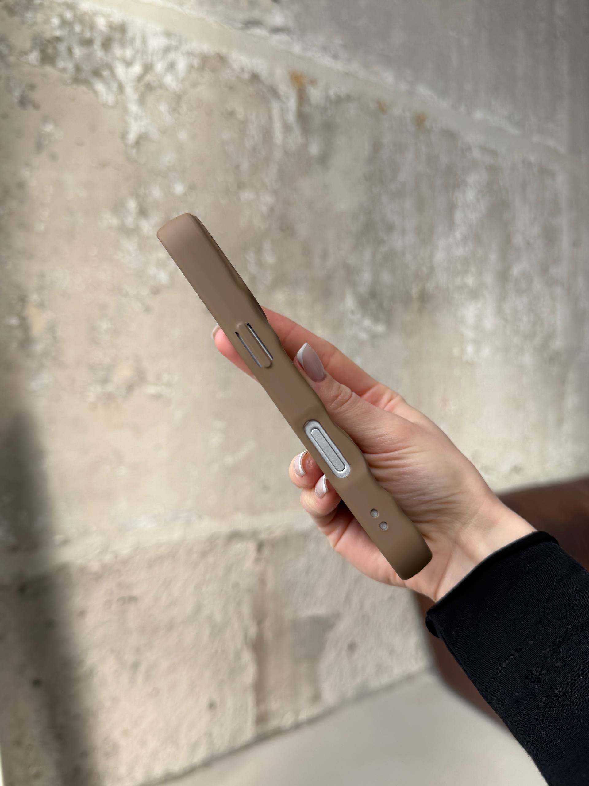 Чохол матовий хвилястий Wave Case на iPhone 17 Pro Milk Chocolate (05)