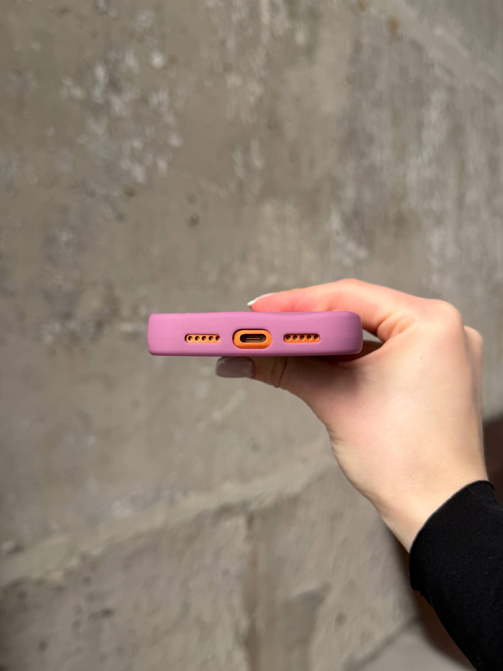 Чохол матовий хвилястий Wave Case на iPhone 17 Pro Mauve (08)