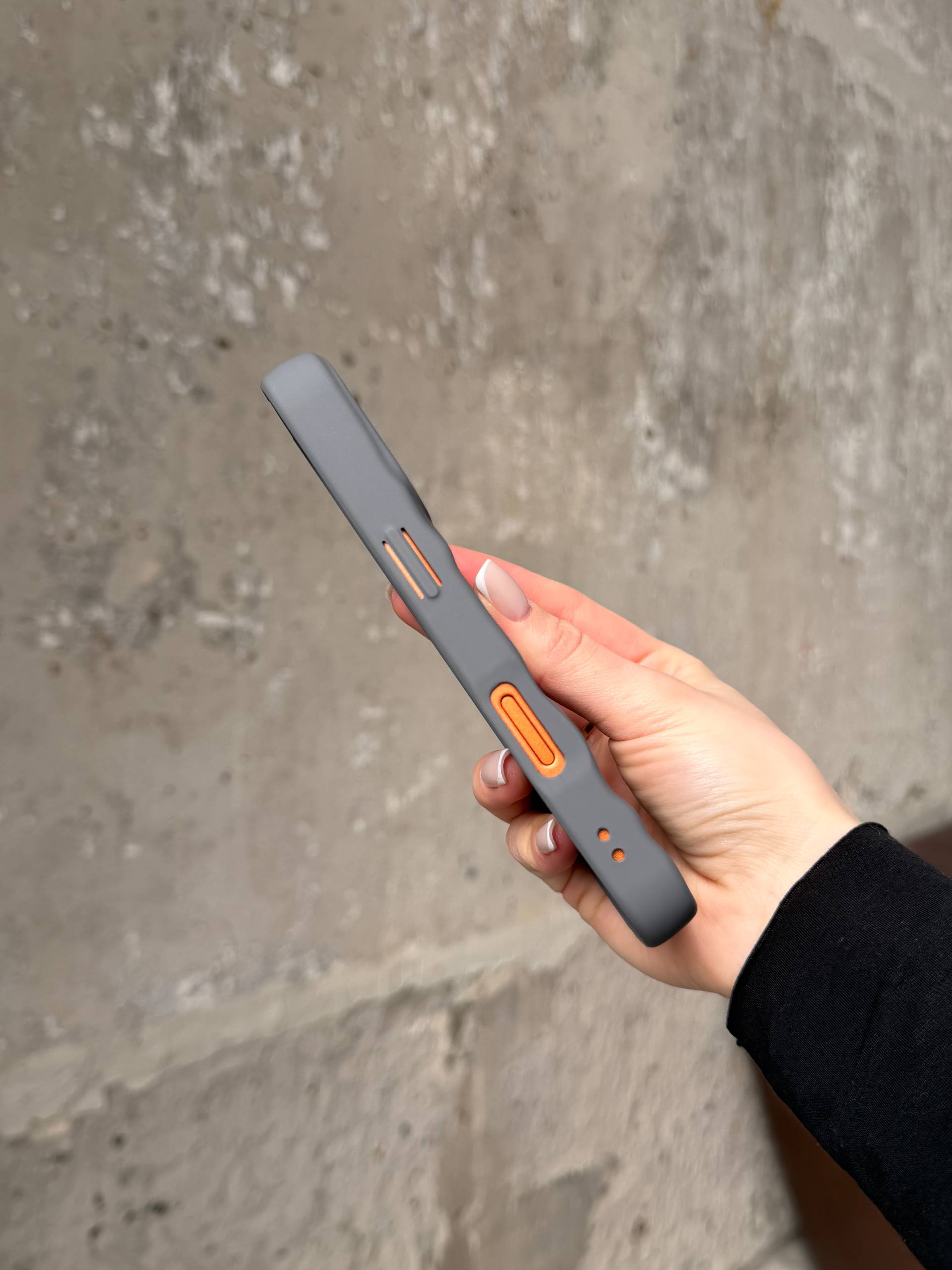 Чохол матовий хвилястий Wave Case на iPhone 17 Pro Grey (02)