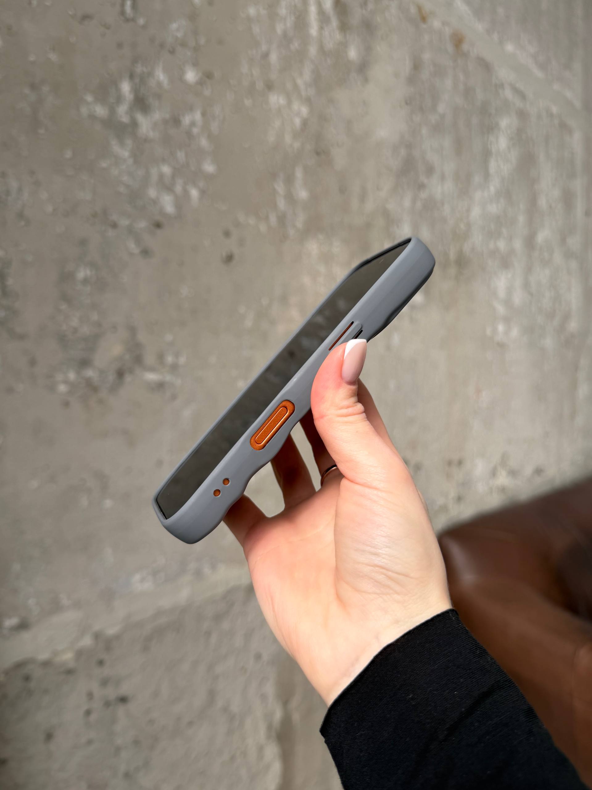 Чохол матовий хвилястий Wave Case на iPhone 17 Pro Grey (02)