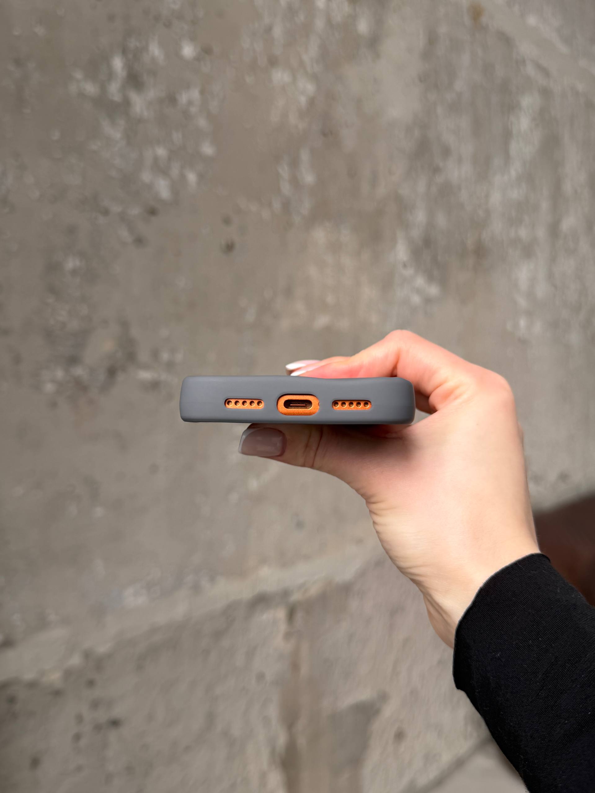 Чохол матовий хвилястий Wave Case на iPhone 17 Pro Grey (02)
