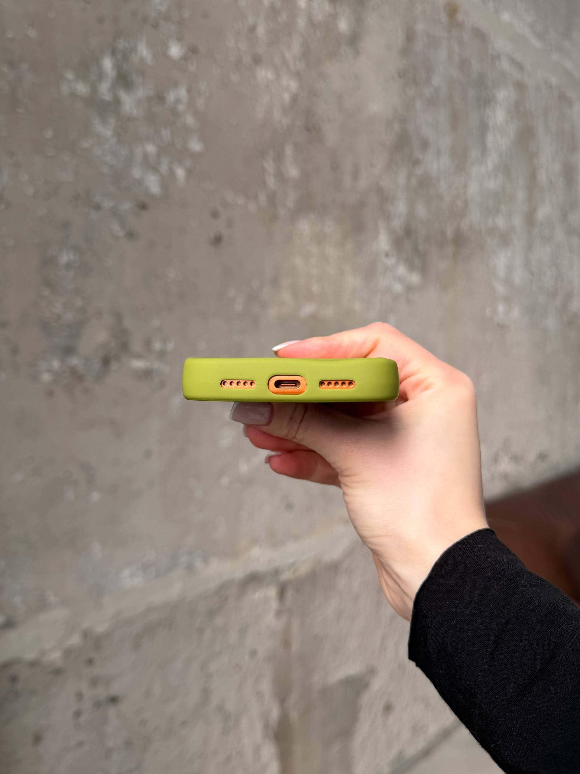 Чохол матовий хвилястий Wave Case на iPhone 17 Pro Green (09)
