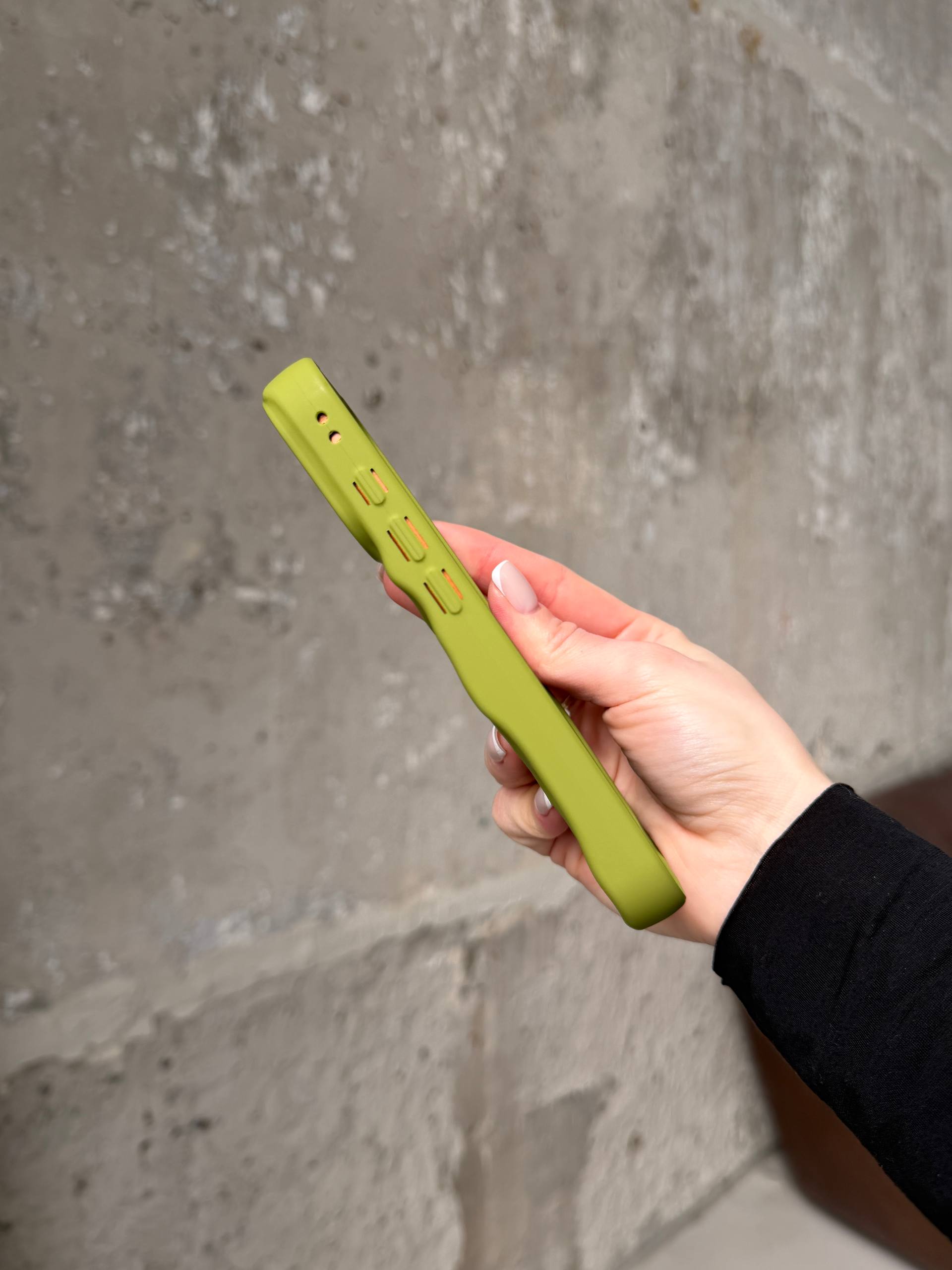 Чохол матовий хвилястий Wave Case на iPhone 17 Pro Green (09)