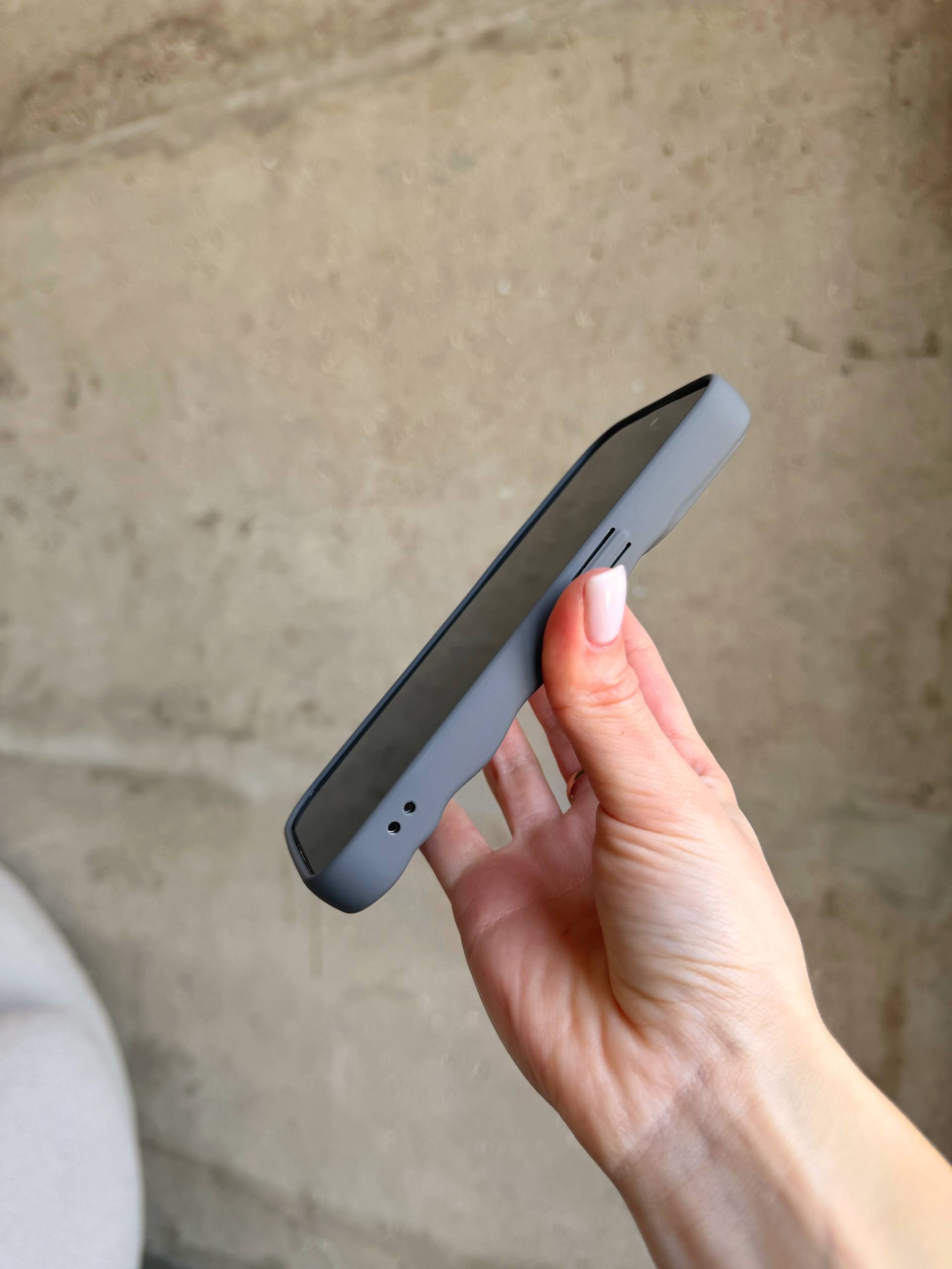 Чохол матовий хвилястий Wave Case на iPhone 13 Pro Max Grey (02)