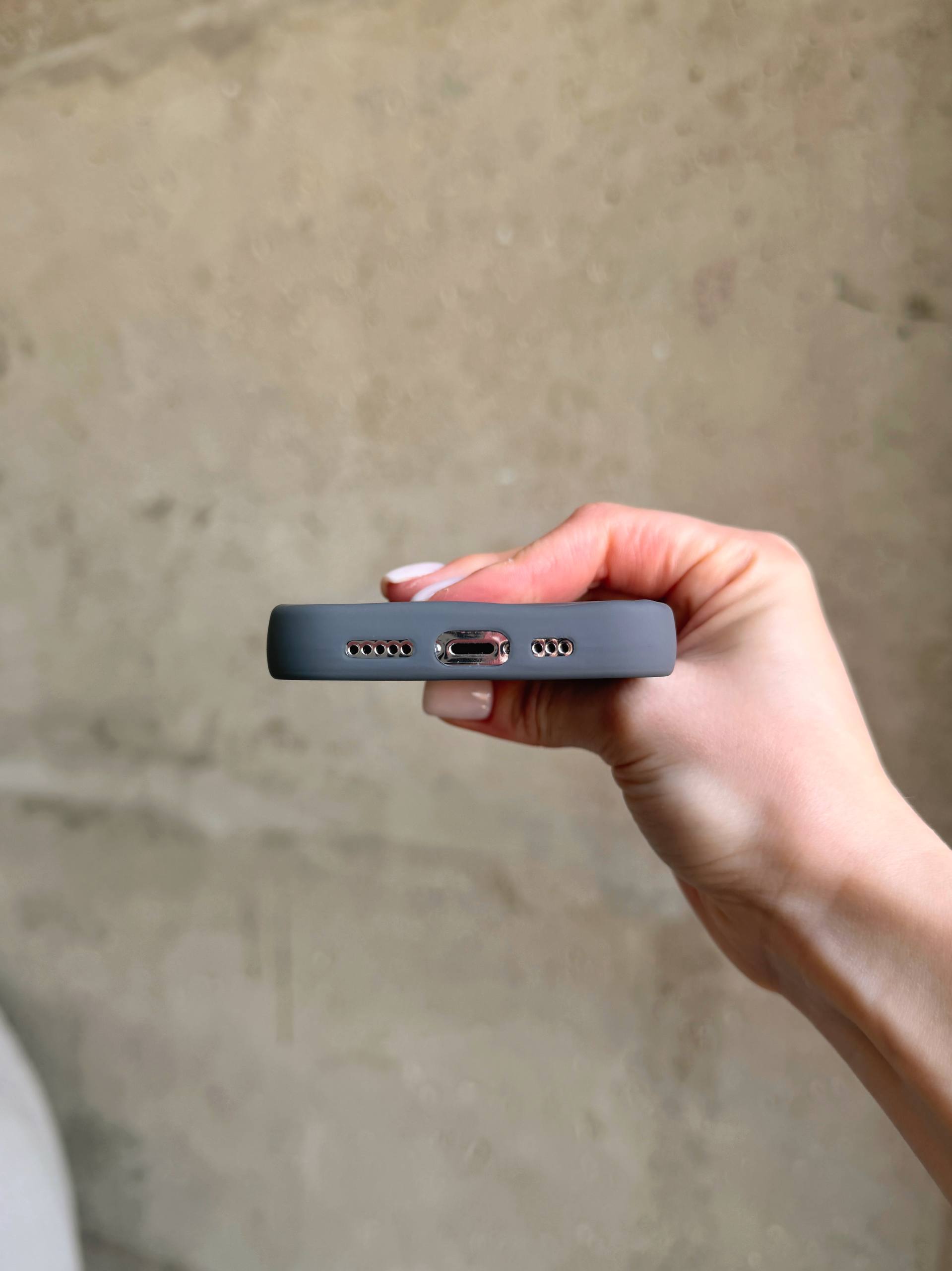 Чохол матовий хвилястий Wave Case на iPhone 13 Pro Max Grey (02)