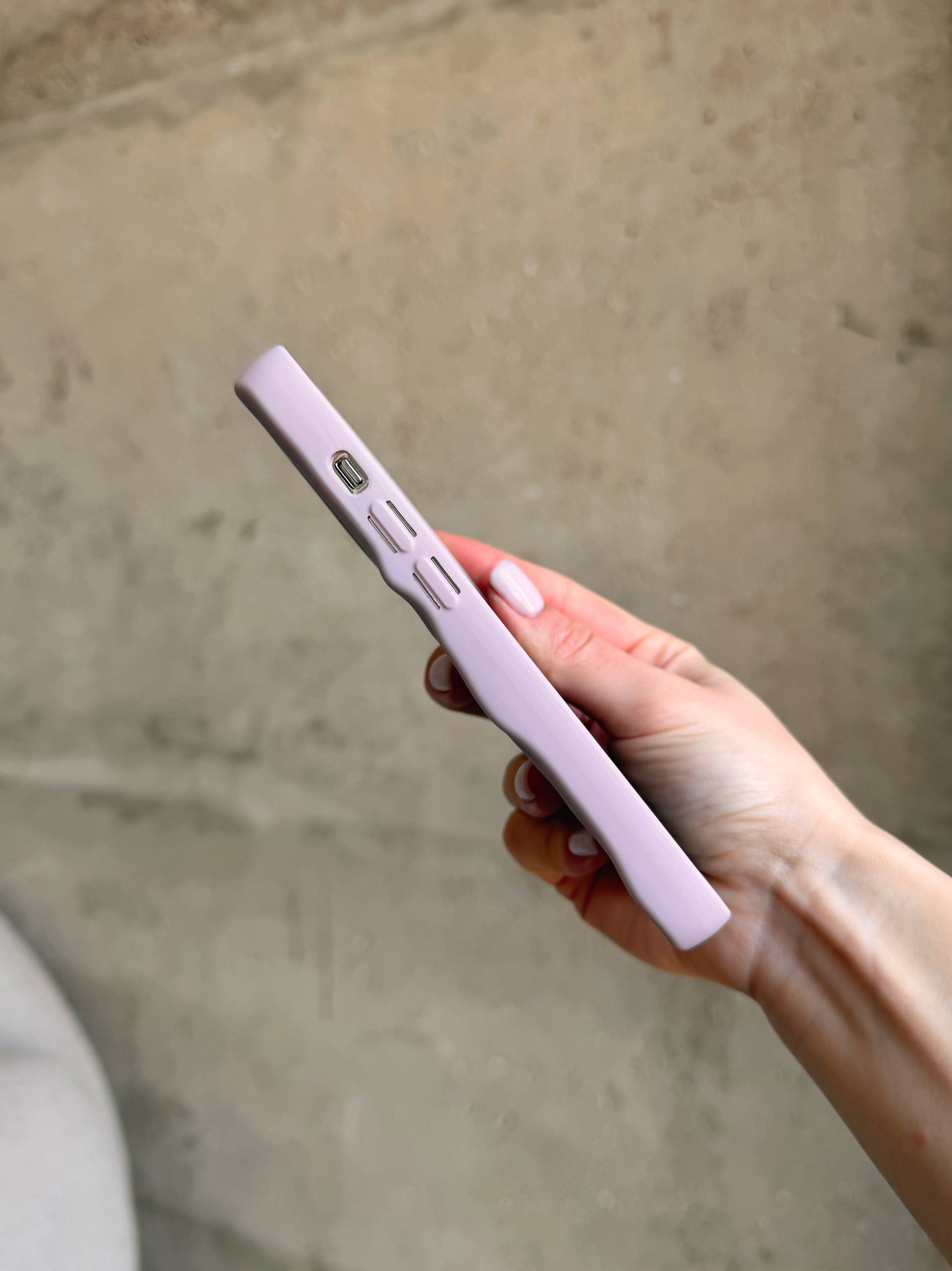 Чохол матовий хвилястий Wave Case на iPhone 13 Pro Max Chalk Pink (04)