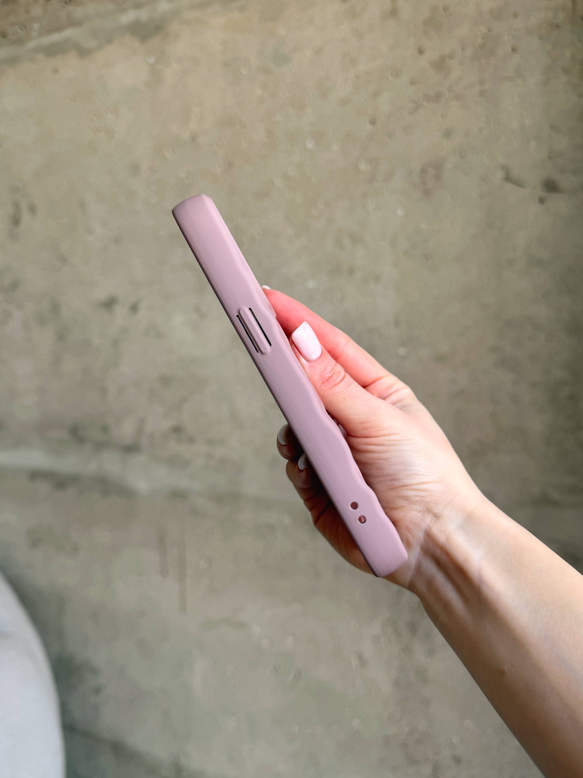 Чохол матовий хвилястий Wave Case на iPhone 12 Pro Max Powder (06)