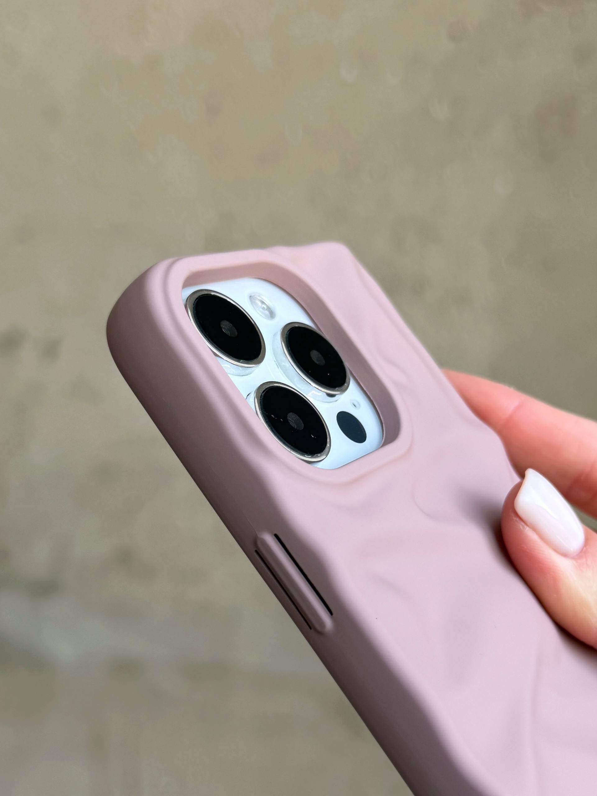 Чохол матовий хвилястий Wave Case на iPhone 12 Pro Max Powder (06)
