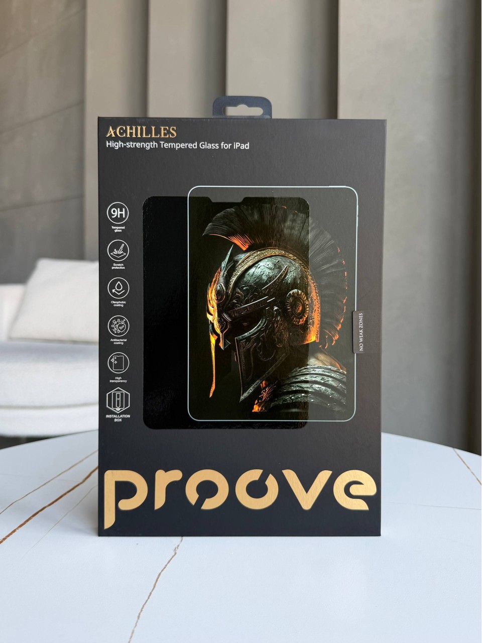 Преміальне захисне скло Proove Achilles Installation Box на iPad Air 13" (2024-2026)