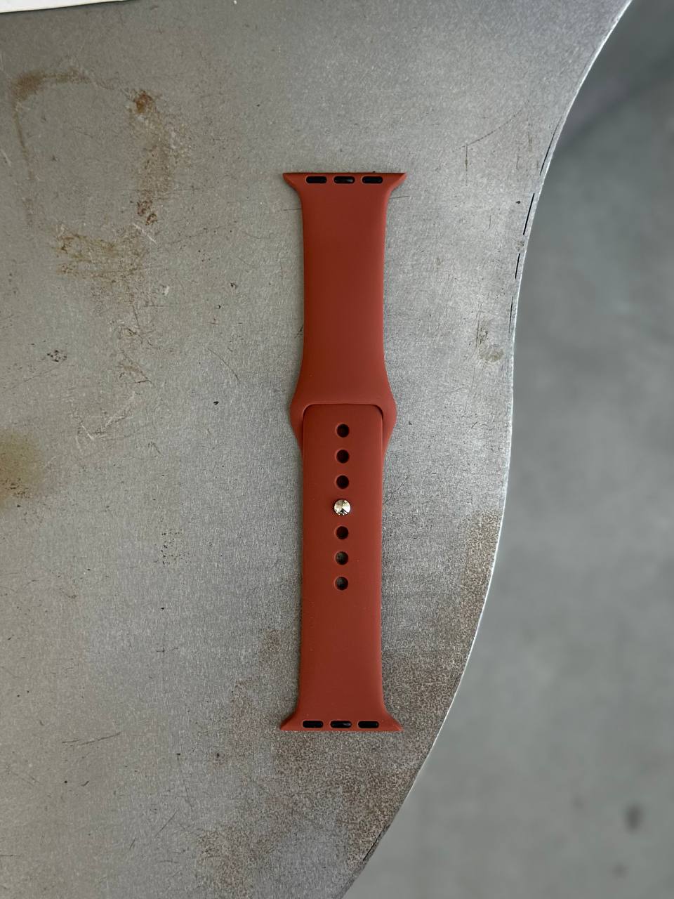 Ремешок Silicone Band 38mm/40mm/41mm/42mm(10,11 серия) S/M Brown (37)