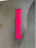 Ремешок Silicone Band 42mm(кроме 10,11 серии)/44mm/45mm/46mm/49mm S/M Shiny Pink (35)