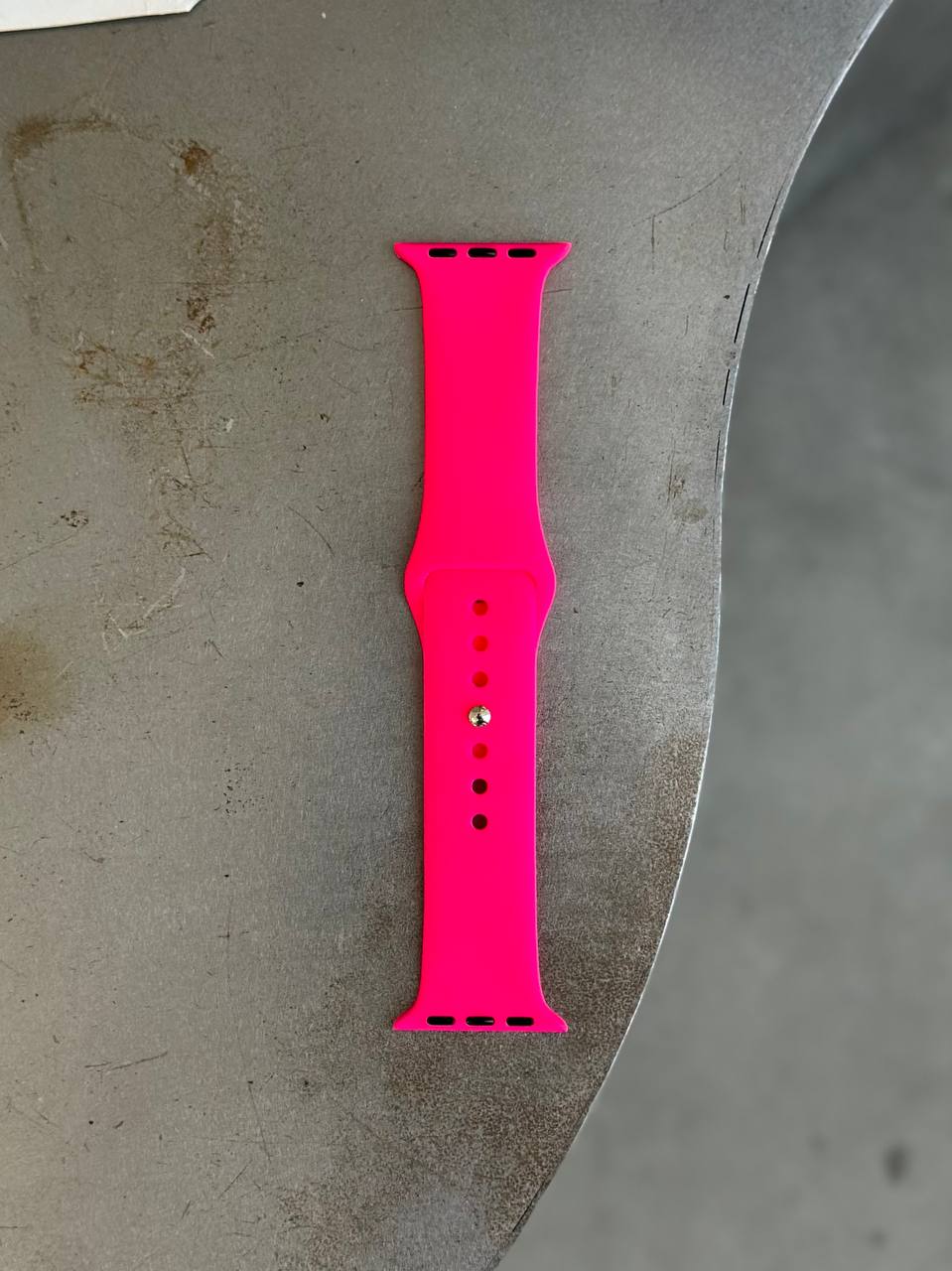 Ремешок Silicone Band 38mm/40mm/41mm/42mm(10,11 серия) S/M Shiny Pink (35)