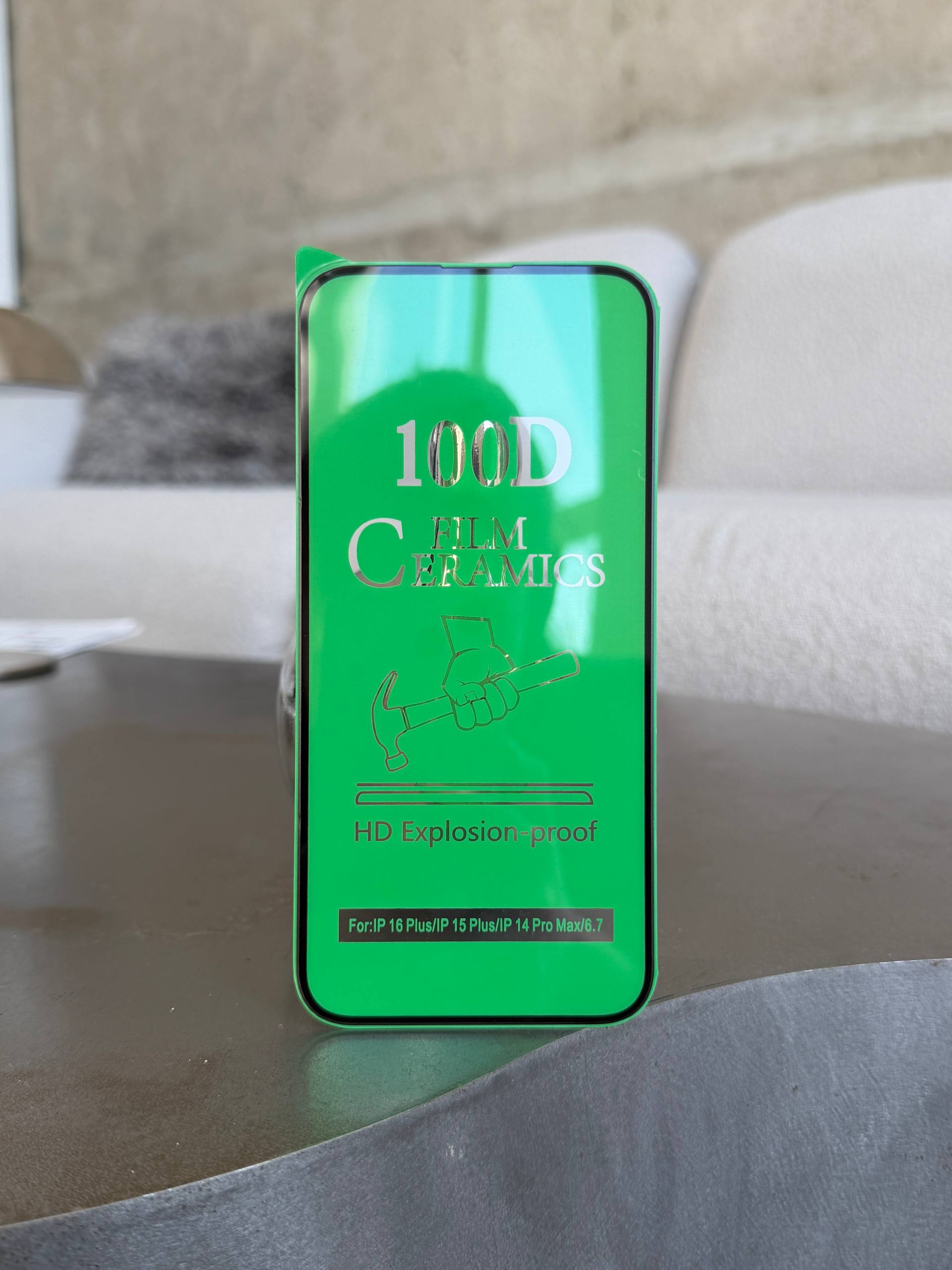 Захисне скло Ceramic гнучке глянсове на iPhone 16+