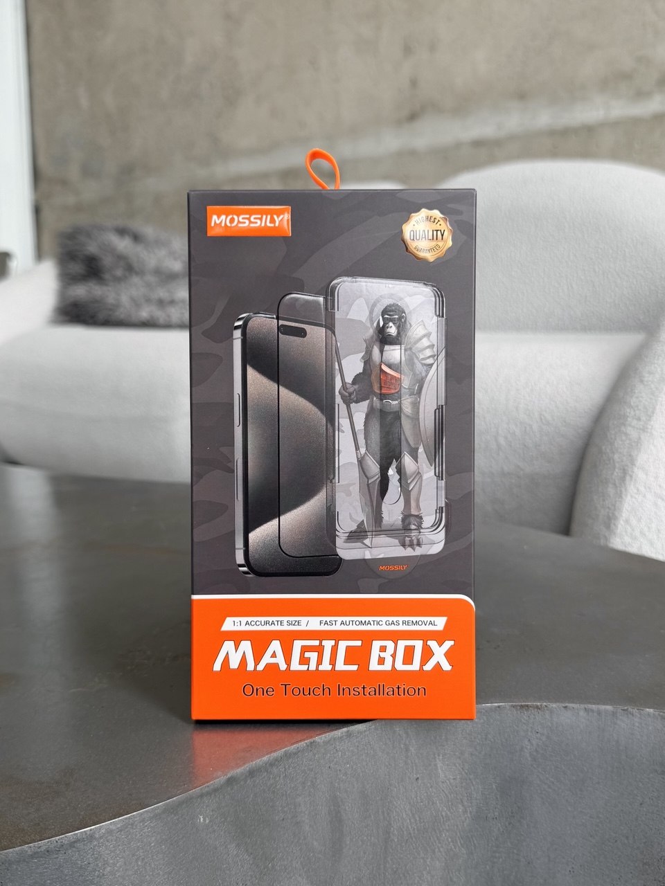 Захисне скло Mossily Installation Box на iPhone 15+/16+