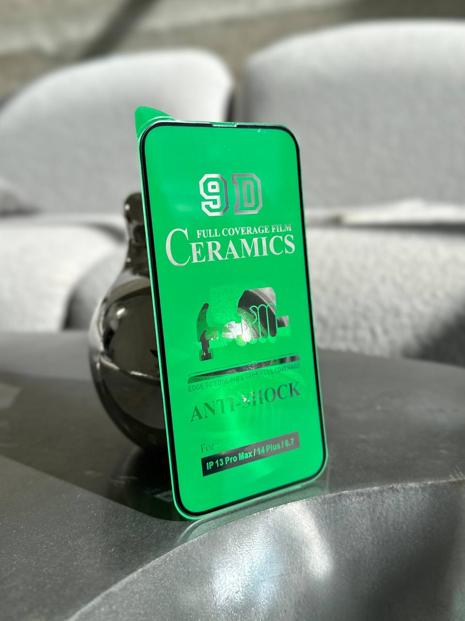 Защитное стекло Ceramic гибкое глянцевое на iPhone 13 Pro Max / 14+